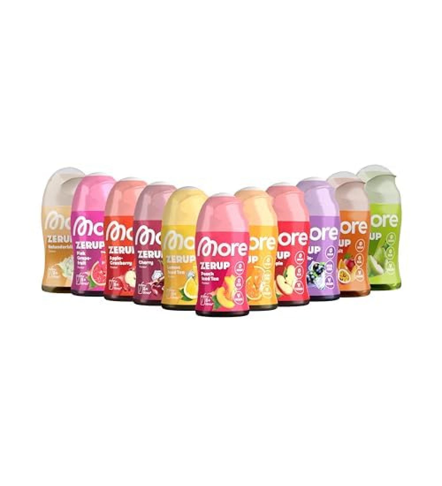 Buy More Zerup Mixed 11 Series Bundle - 11x65ml Sugar-Free Syrup with Real Fruit Extracts | Vegan Zero Calories | Made in Germany - Buy Online on GoSupps.com
