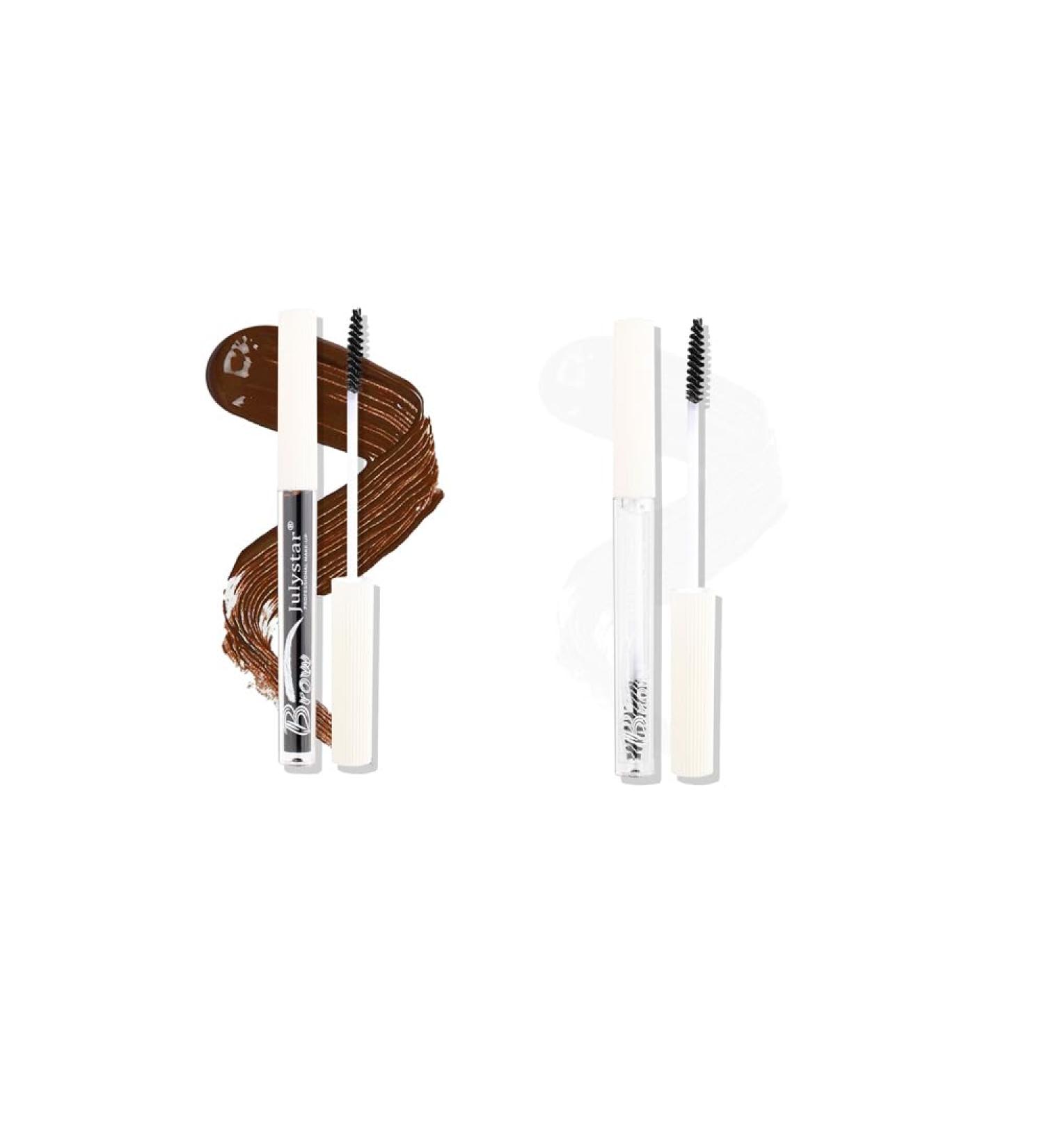 Tinted Brow Gel 2 Pcs Eyebrow Styling Lotion Clear Brow & Lash Mascara Easy-To-Apply Brow Gel Waterproof And Sweat-Proof Beauty Salon Home Use Makeup (0.12Oz/Pcs) (0102) - Buy Online on GoSupps.com