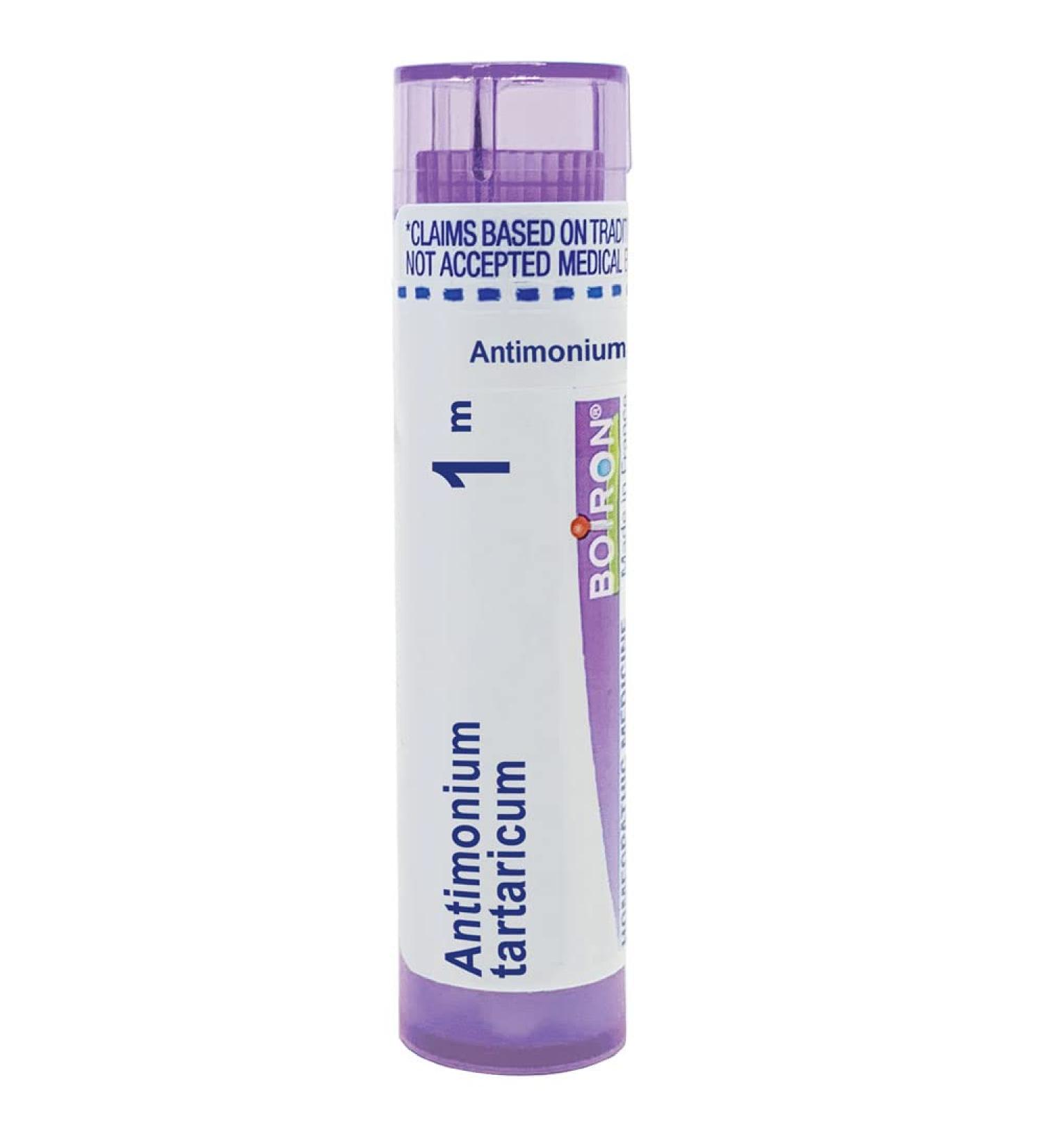 Boiron Antimonium Tartaricum 1M - Relief for Thick Mucus & Non-Productive Cough - 80 Pellets | Fast International Shipping - Buy Online on GoSupps.com
