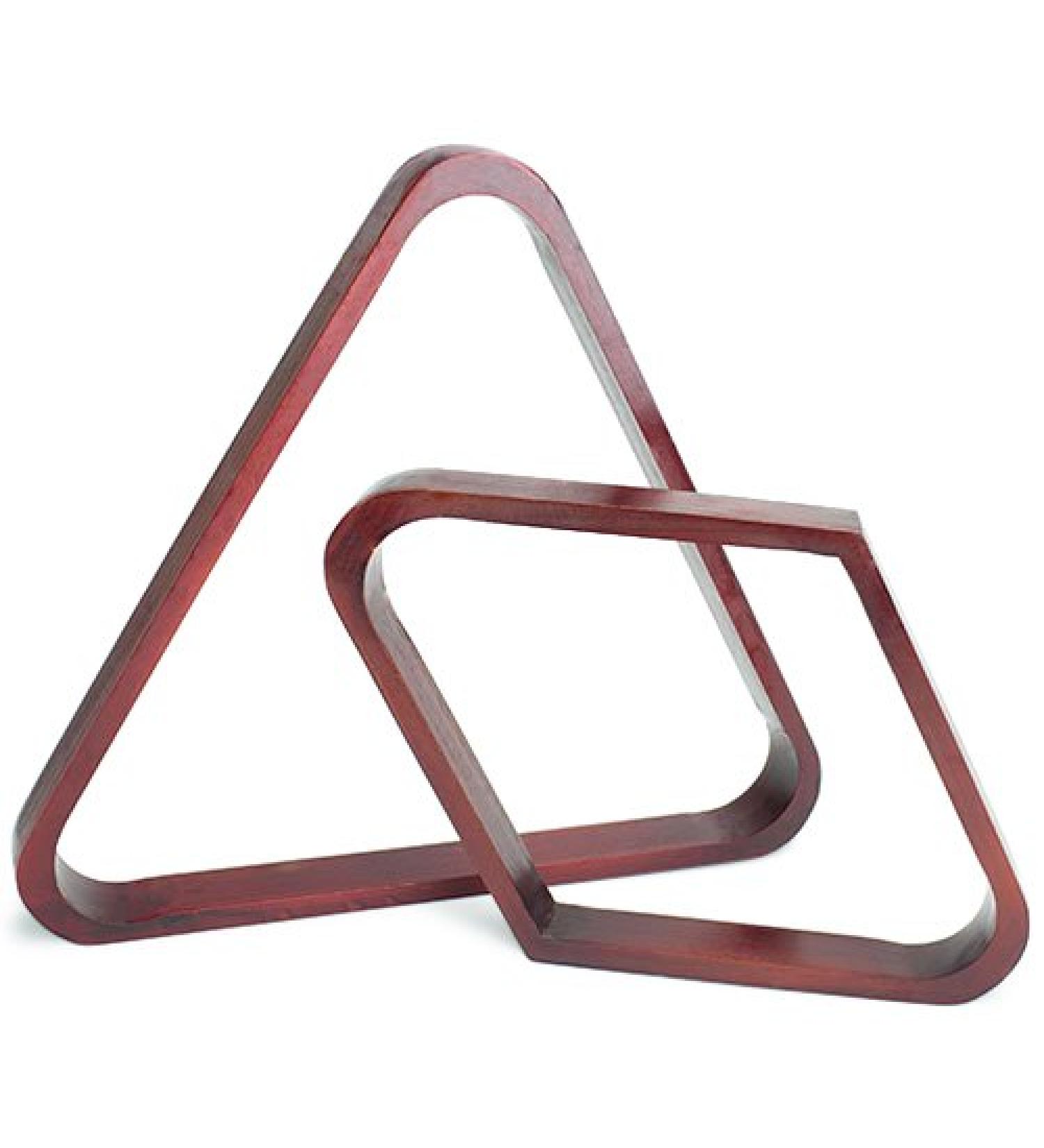 Felson Mahogany Stain Triangle & Diamond Billiard Ball Racks - Premium Supplies - Buy Online on GoSupps.com