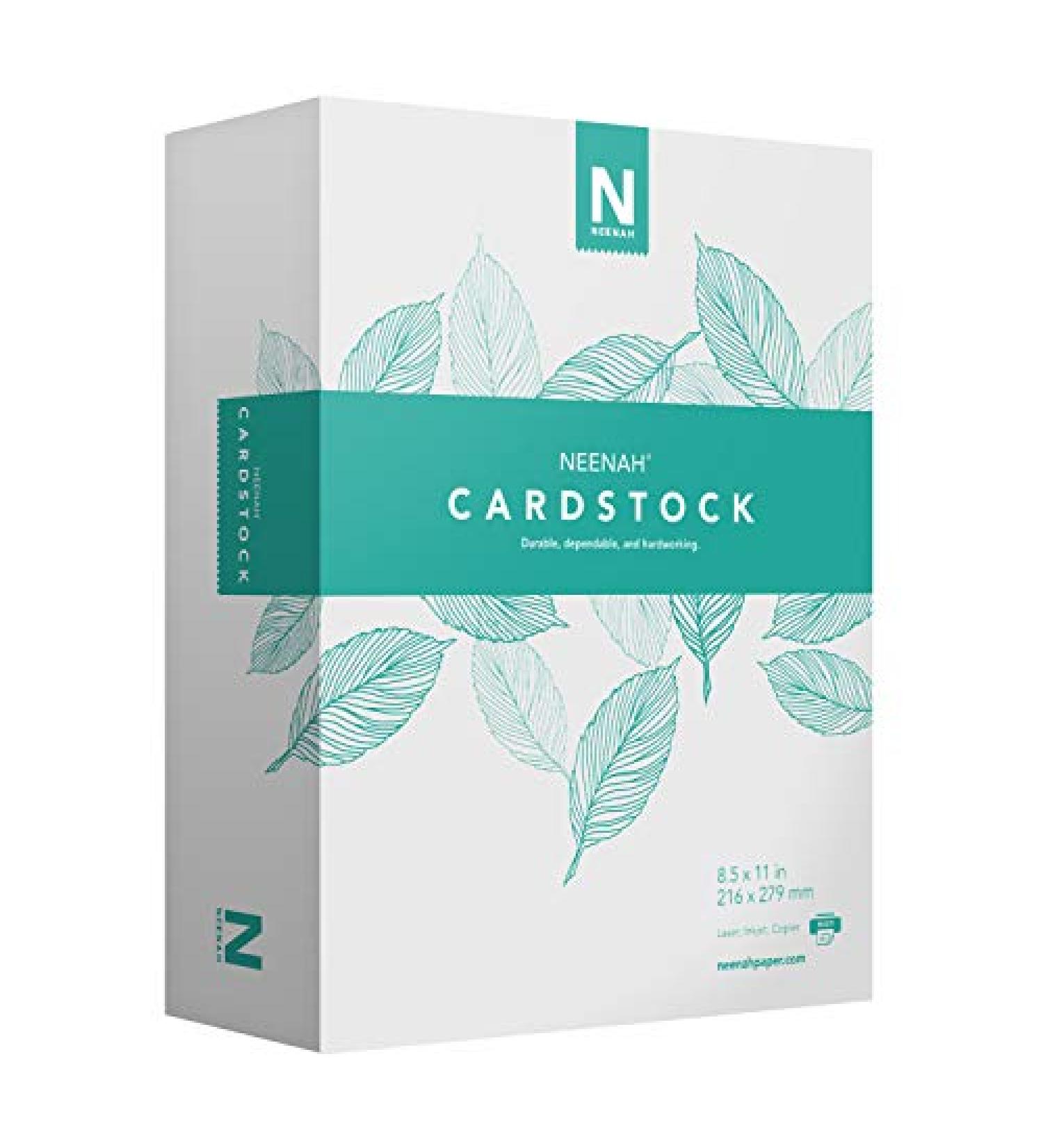 Neenah Cardstock  Mediumweight  365 Sheets  90 lb/163 gsm  94 Brightness  8.5 x 11 - MORE SHEETS! (91634)  1 Ream - Buy Online on GoSupps.com