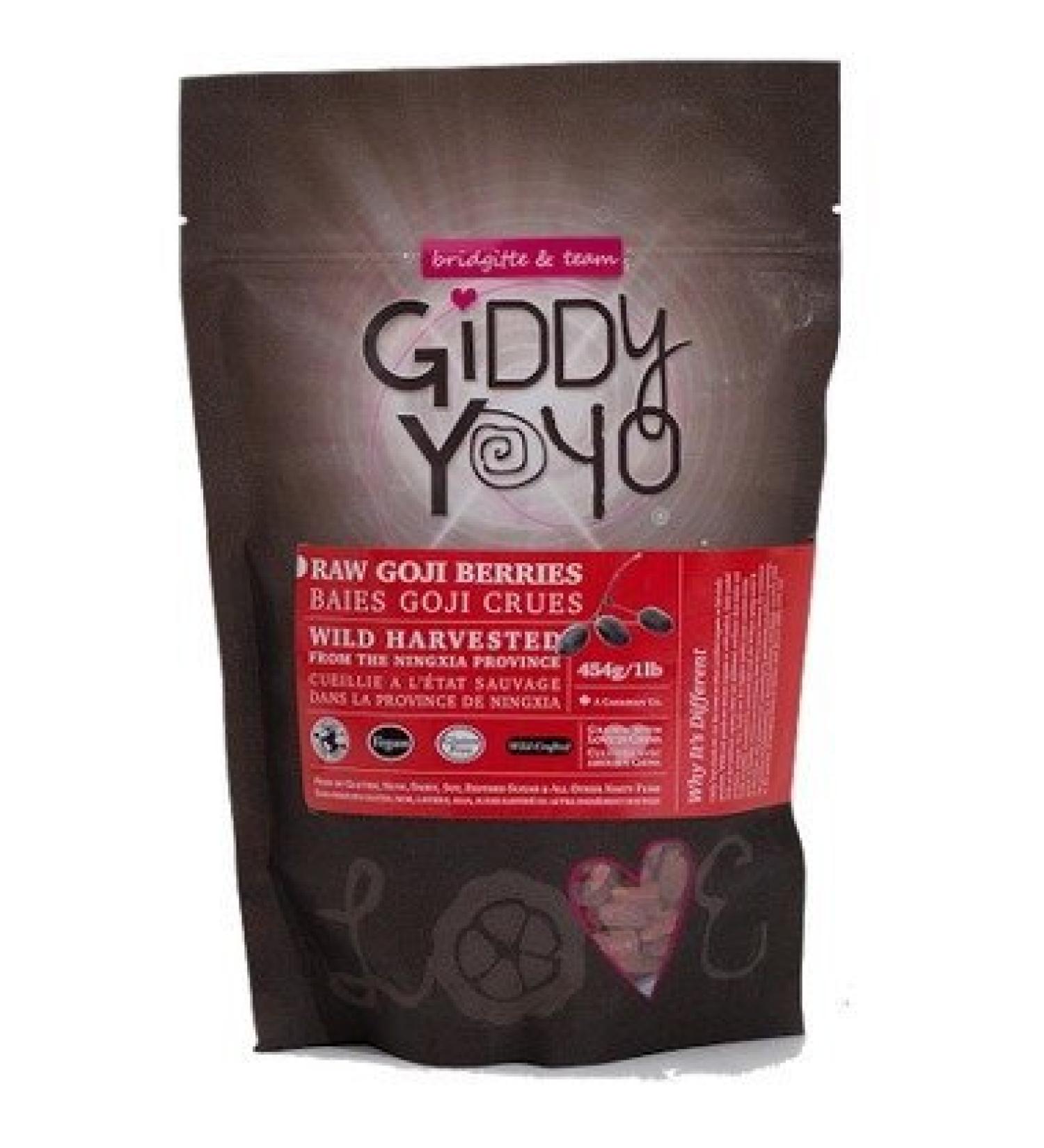 Giddy Yoyo Organic Raw Goji Berries 454g (1lb)