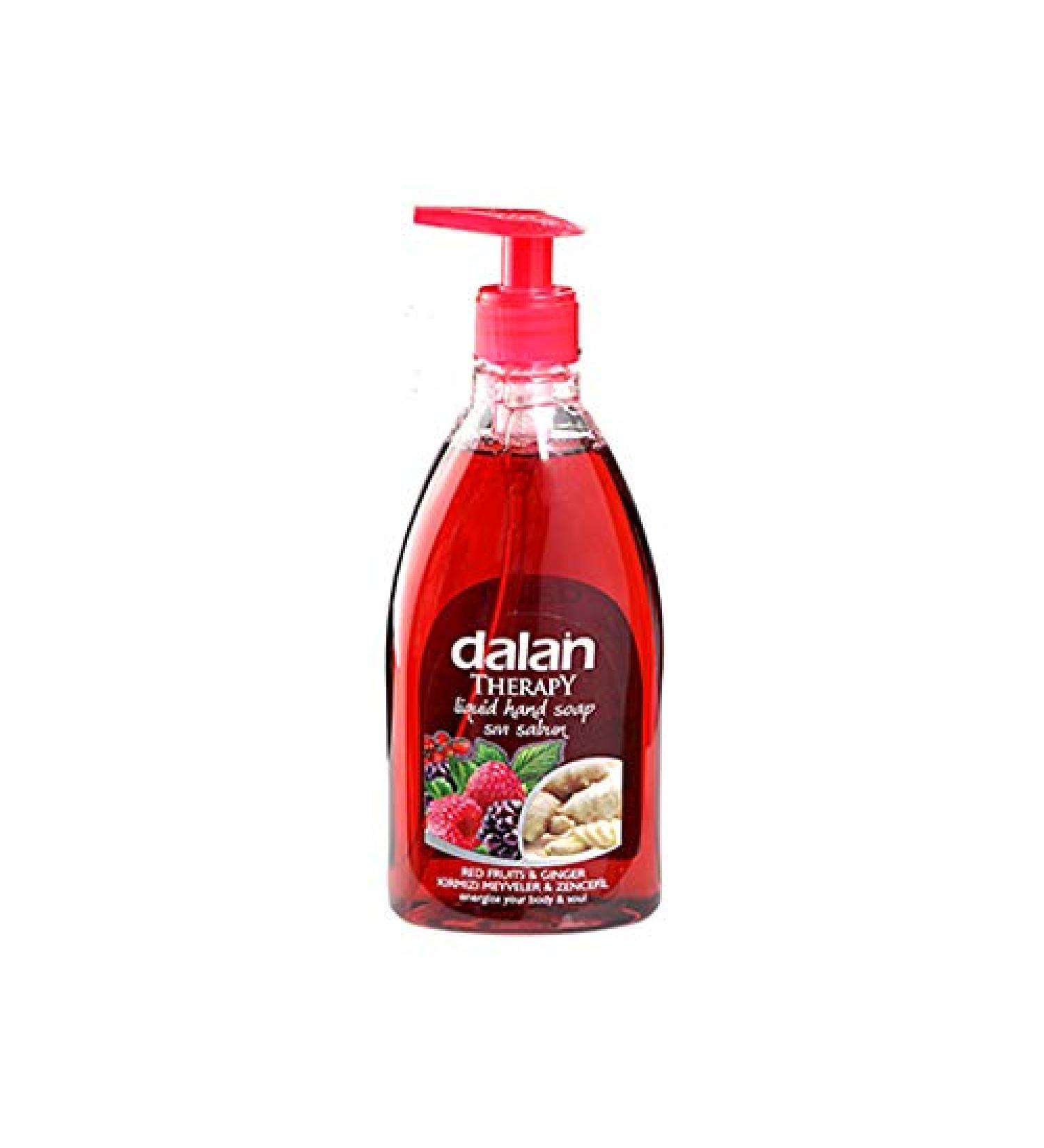 Dalan Dalan Therapy Set of 6 Liquid Hand Soap Bottles - Red Berries and Ginger - 400 ml