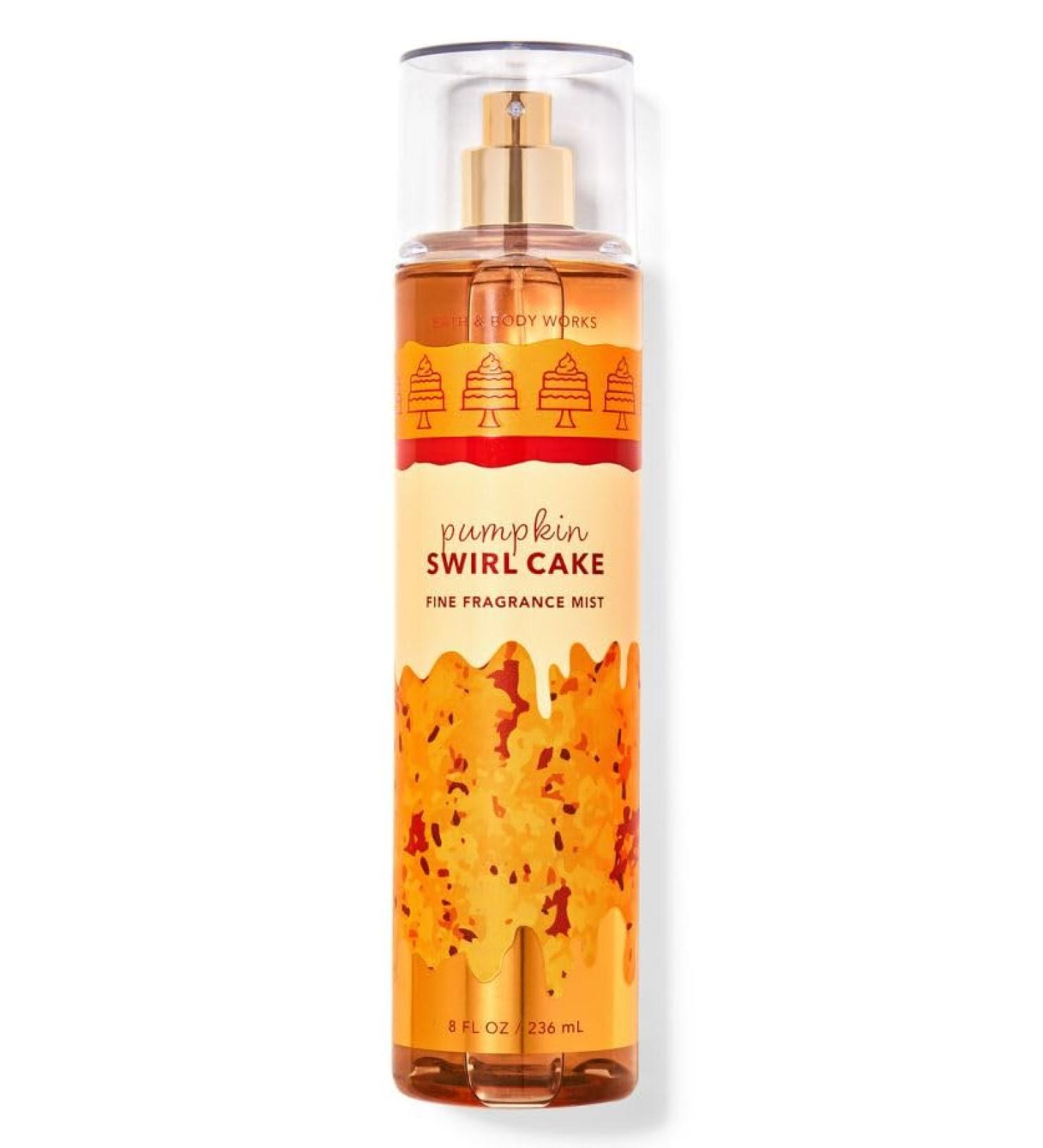 Bath and Body Pumpkin Swirl Cake Fine Fragrance Mist | 8 fl oz