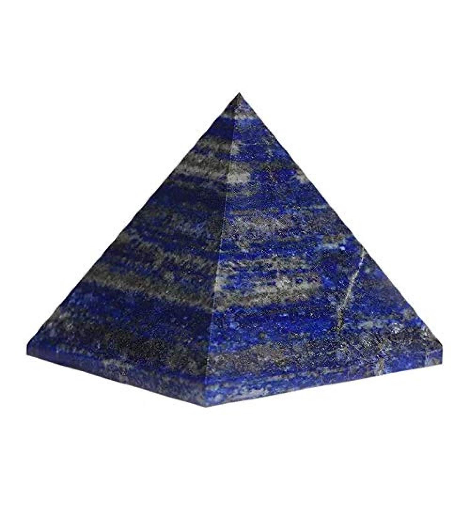 60mm-70mm Natural Lapis Lazuli Quartz Stone Carved Crystal Pyramid for Decoration 1pc Obelisk - Buy Online on GoSupps.com
