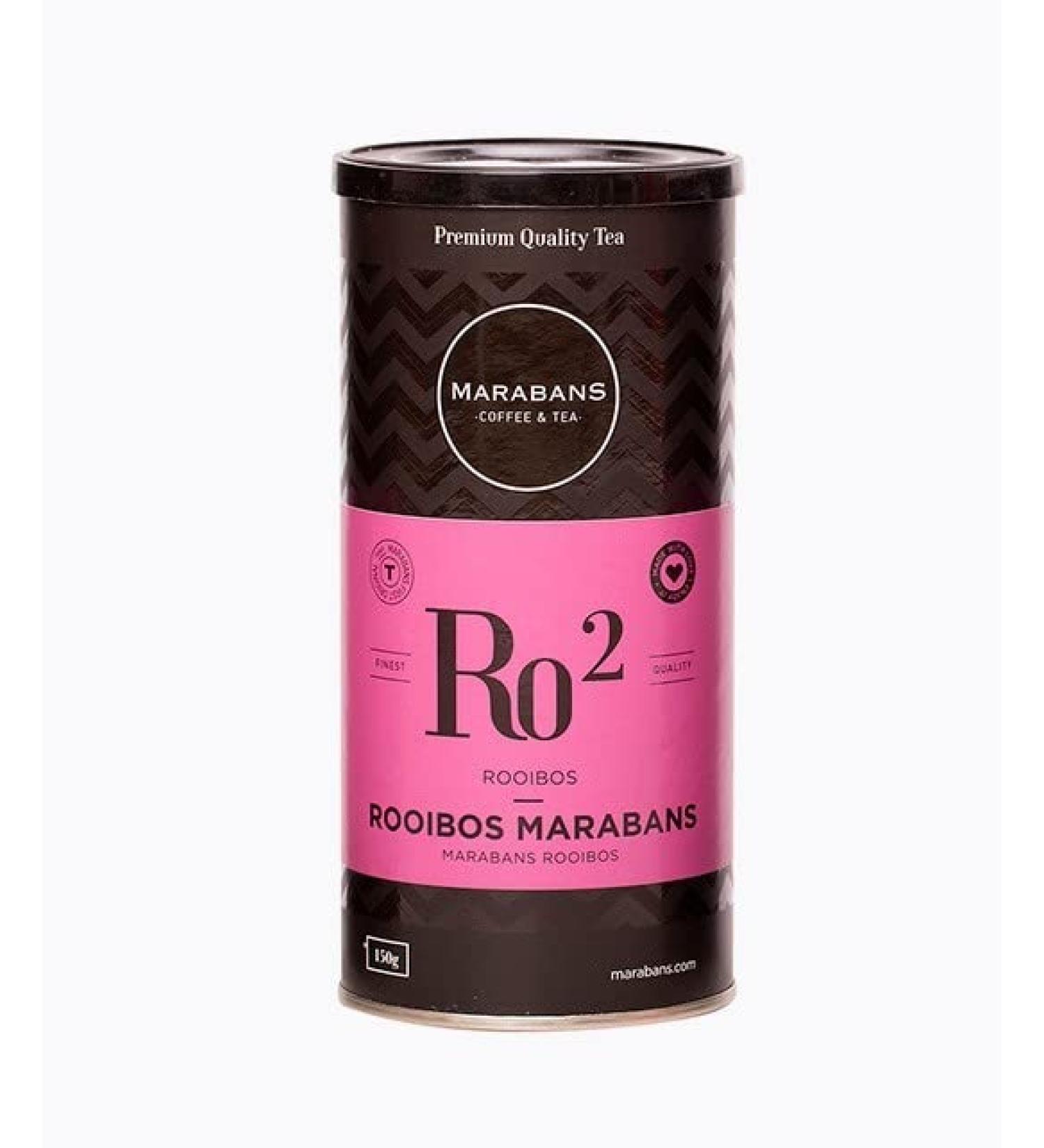 Marabans Coffee & Tea Marabans Rooibos Leaf Tea. 150 gram pot gluten free sweet and fruity taste.