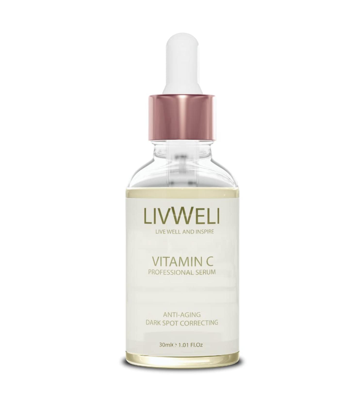 Vitamin C Serum 20% - Brightening & Dark Spot Remover with Hyaluronic Acid & Kojic Acid - Vegan & Cruelty-Free - 1.01 oz - Buy Online on GoSupps.com