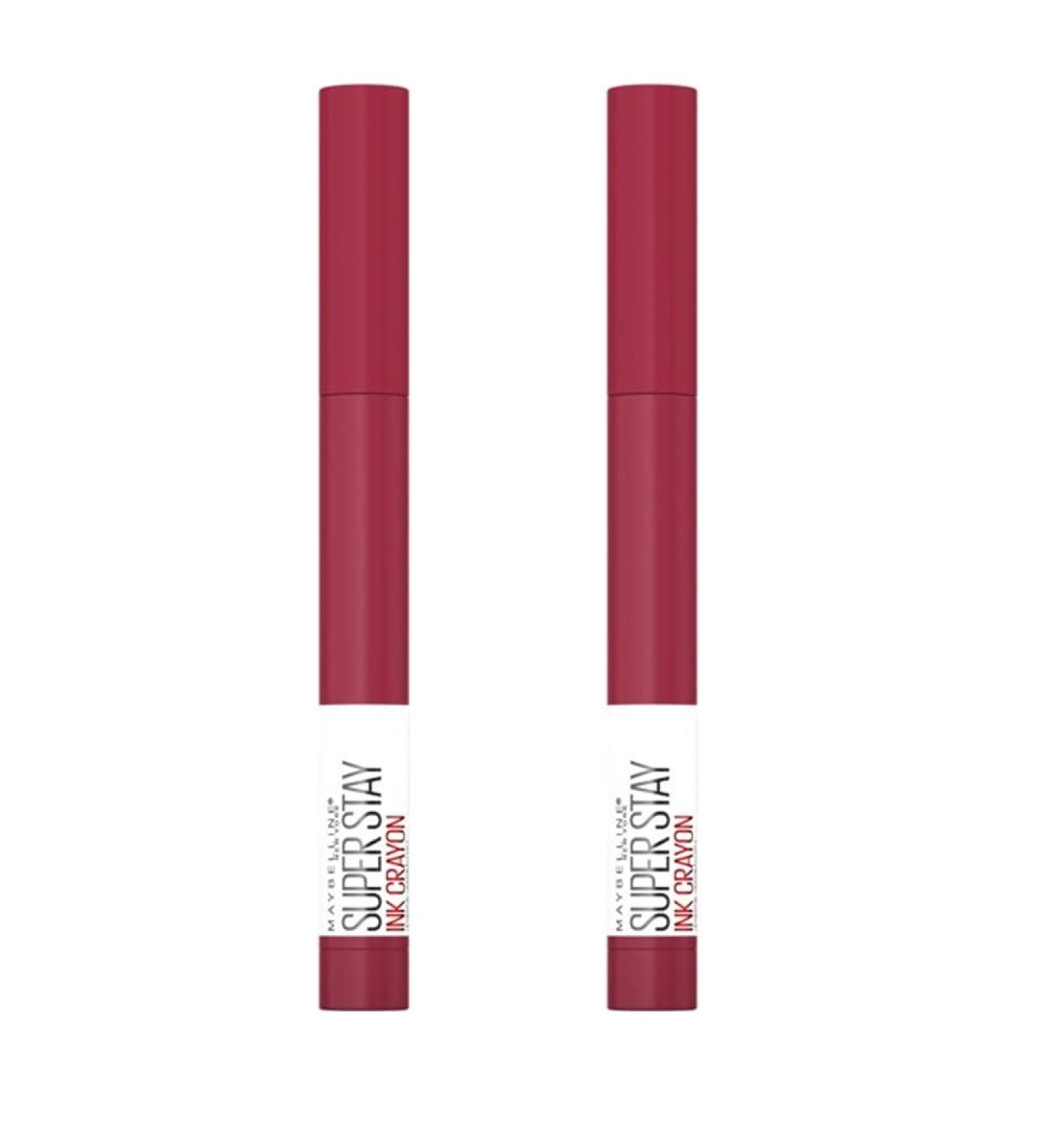 Maybelline New York Super Stay Ink Crayon Lipstick - Pack of 2 Speak Your Mind #75 | Long-Lasting Color International Shipping Available - Buy Online on GoSupps.com