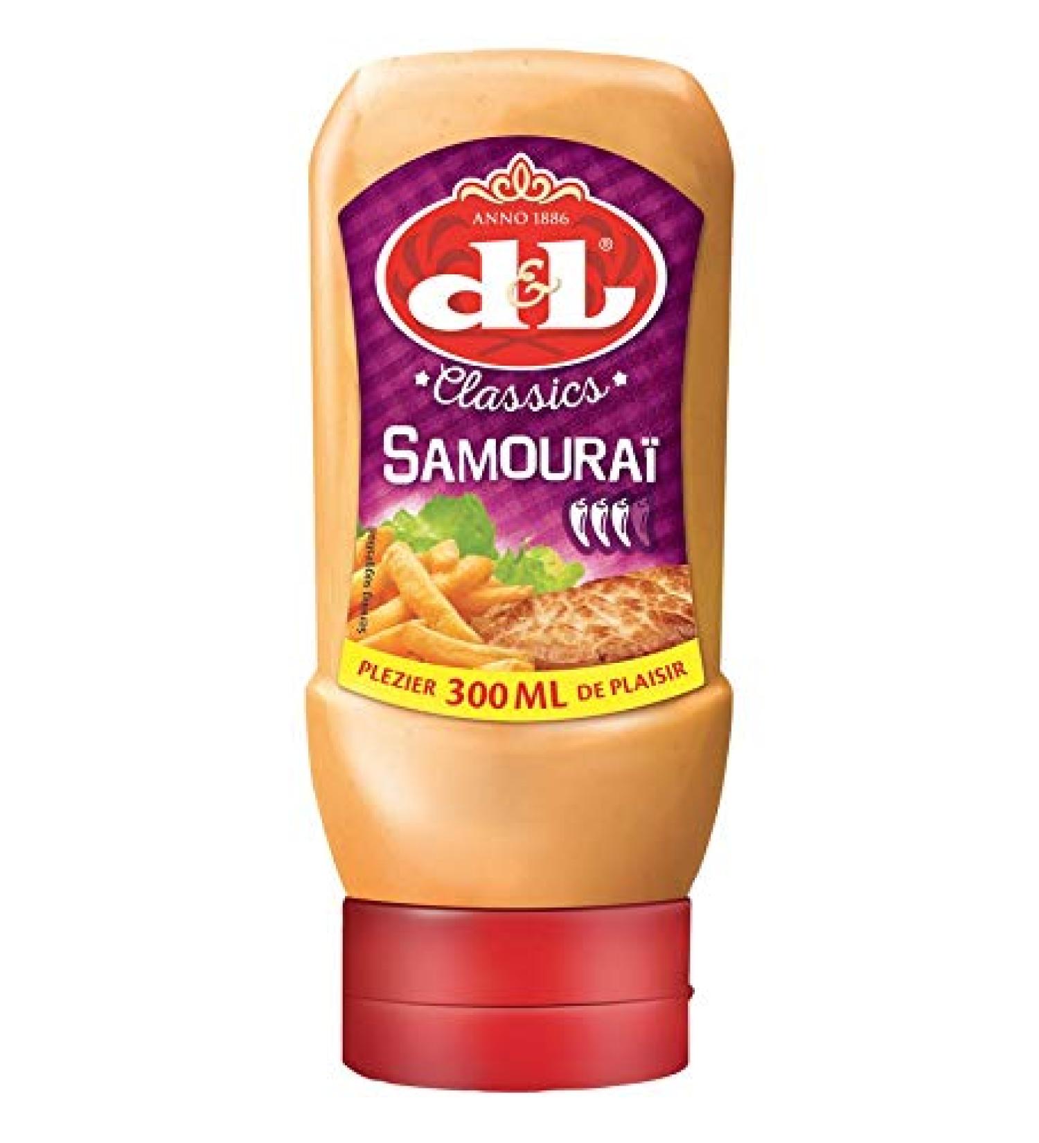 FUFSAWS D&L Belgian Gourmet - Samurai Sauce in a Squeeze Bottle - Pack of 6 (6 x 300 ml)
