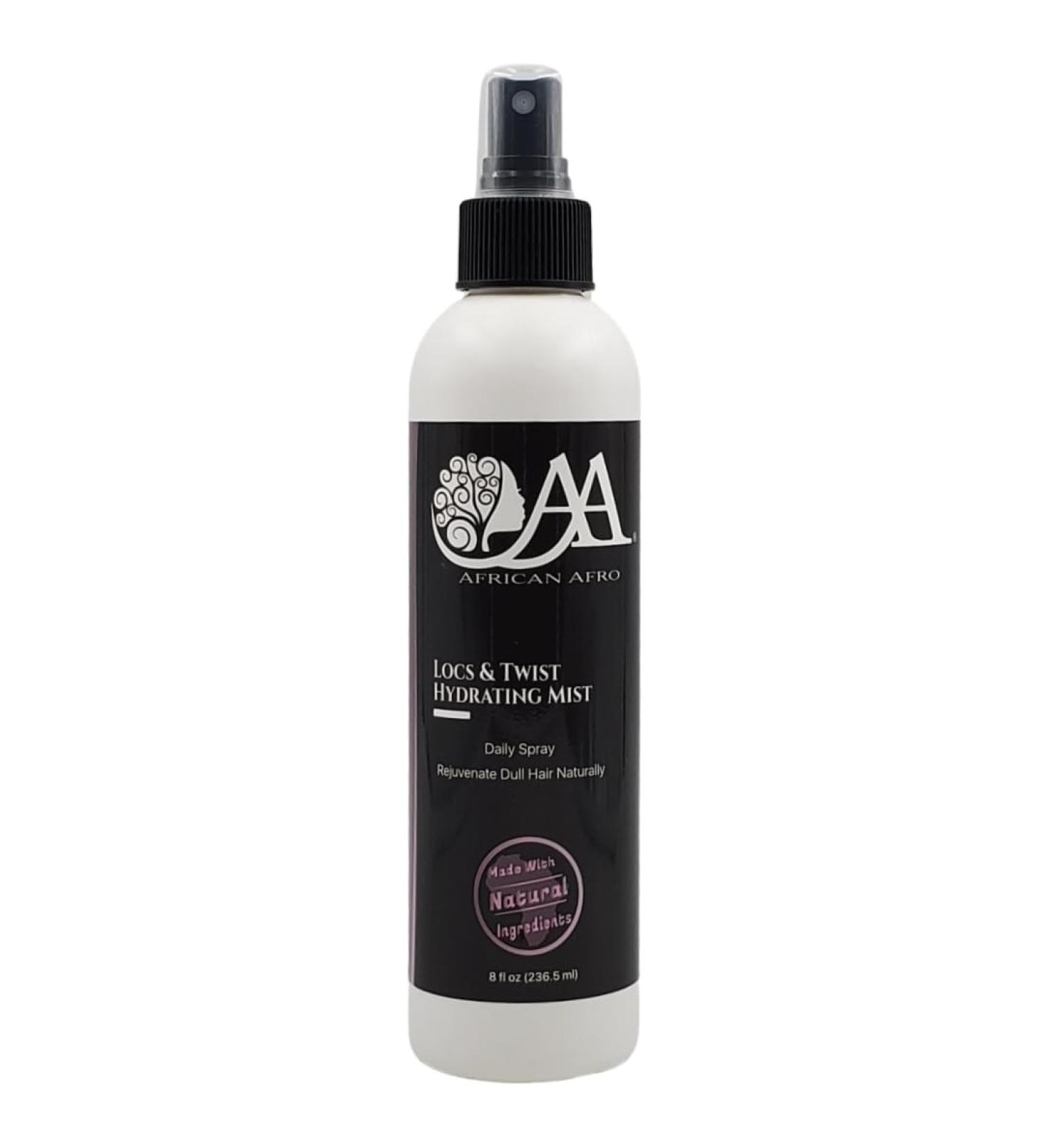 African Afro Locs and Twist Hydrating Hair Mist Refresher Hair Spray for Dreadlocks Twists and Braids All Natural Hair Moisturizer No Sulfate Cruelty-Free 8 Fl Oz - Buy Online on GoSupps.com