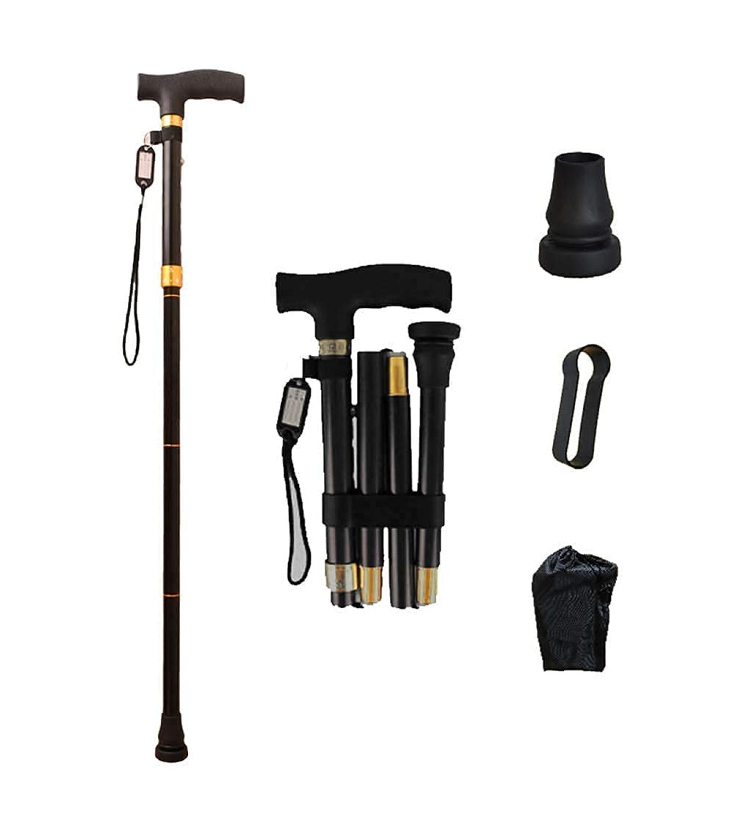 Crutches Ultralight Aluminum Alloy Retractable Anti-Skid Cane Elderly Cane Walking Stick Walking Aid Walking Stick Family - Buy Online on GoSupps.com