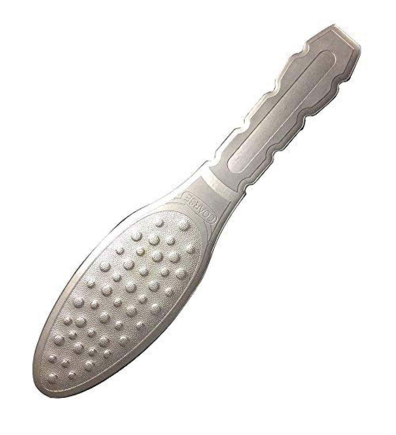 Coopsion Stainless Steel Foot File & Callus Remover - Double Sided Grinding Tool for Smooth Feet - Silver - Buy Online on GoSupps.com