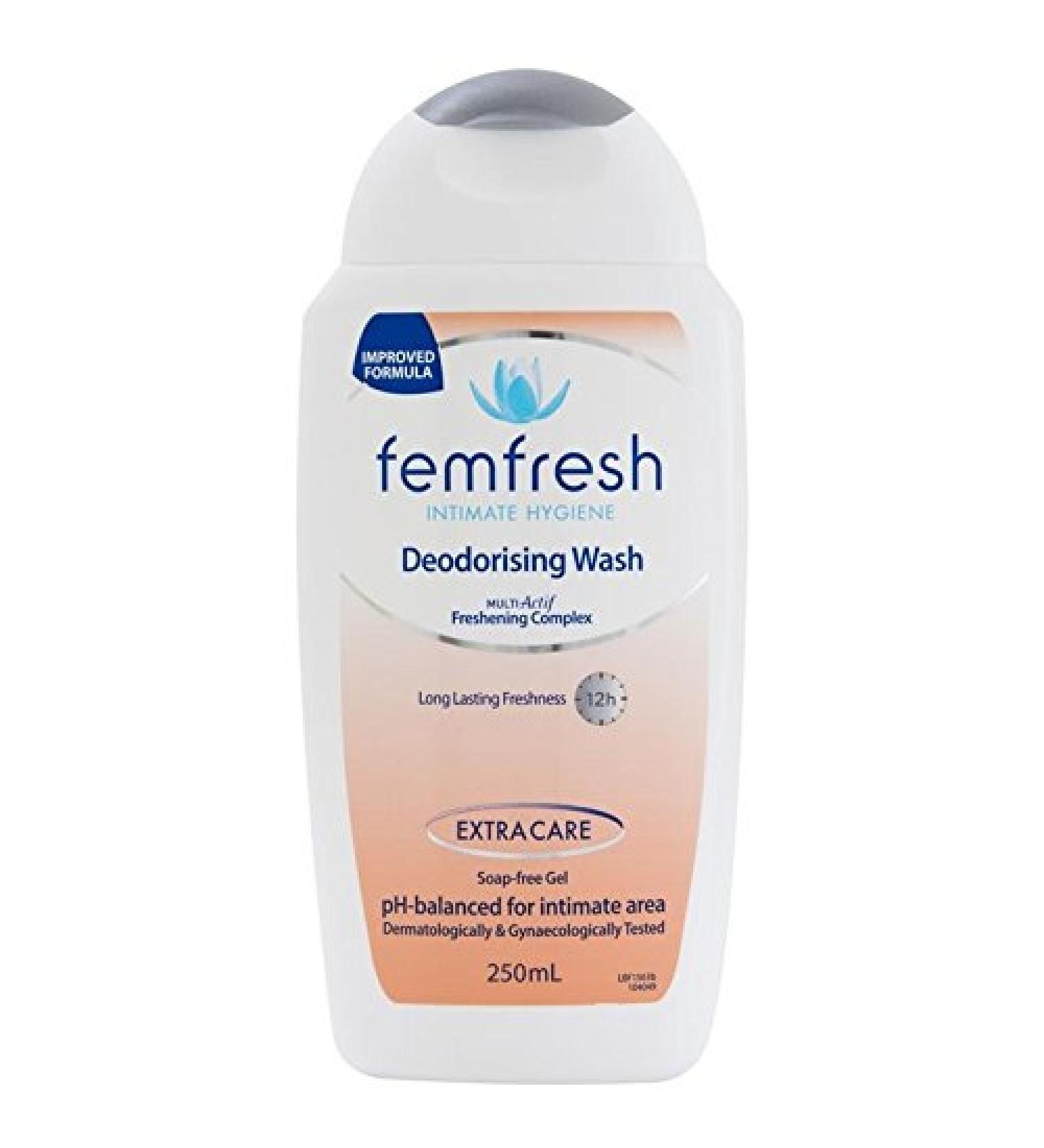 Femfresh Deodorising Wash 250ml - Long Lasting Freshness (12 Hours) | Australian Made International Shipping - Buy Online on GoSupps.com