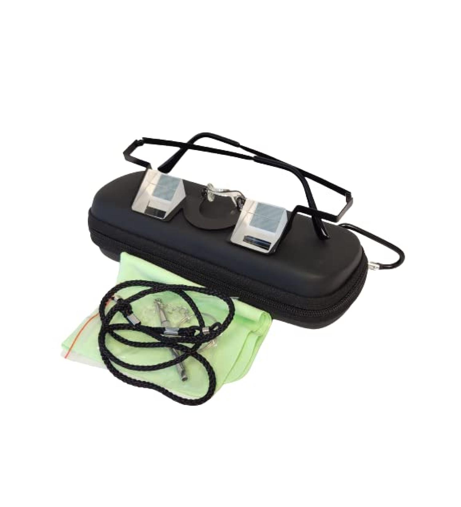 Calces365 Metal Frame Light Weight Climbing Belay Glasses with Nose Guard and Case - Black - Buy Online on GoSupps.com