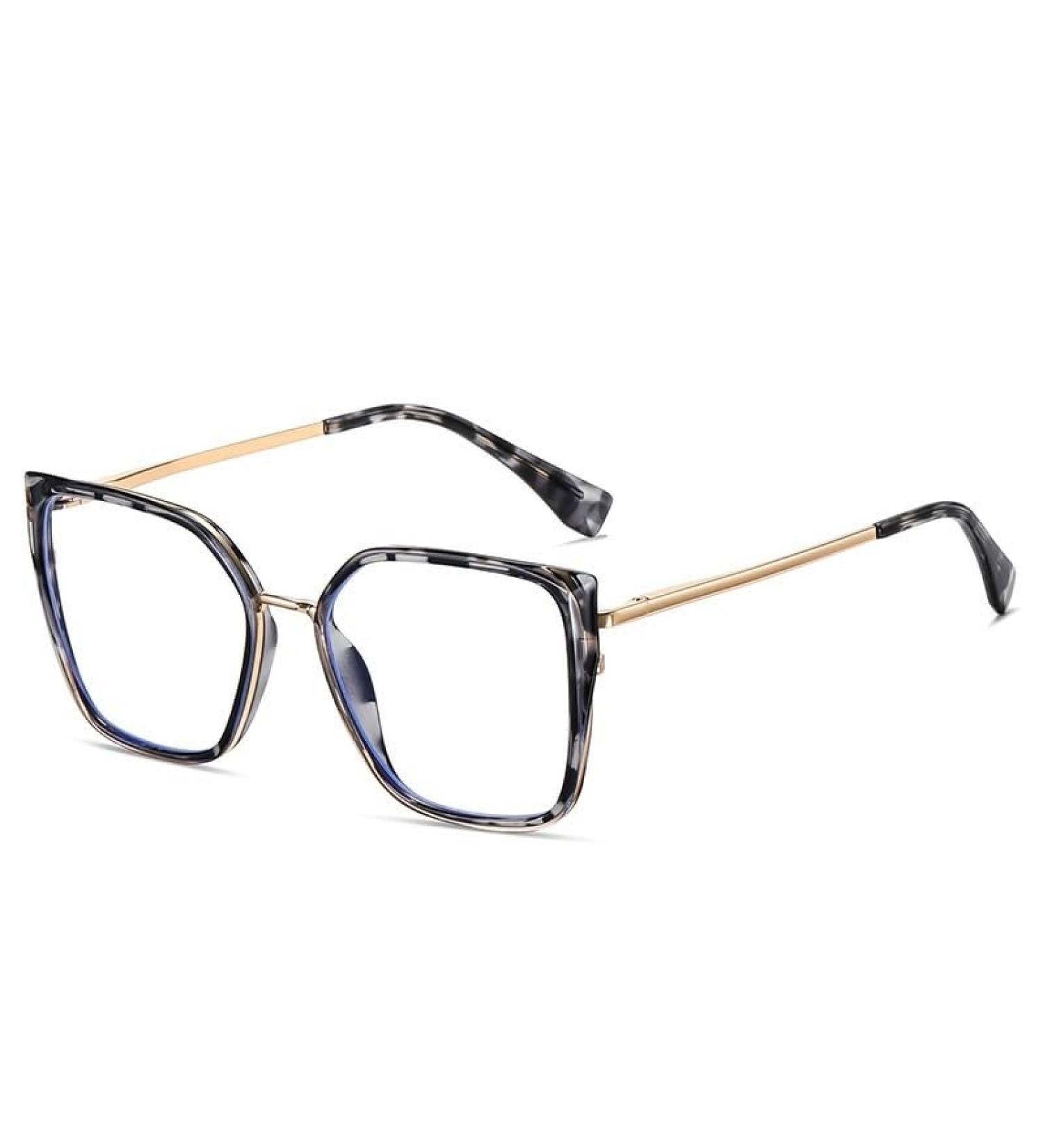 Shop Blue Light Blocking Oversized Vintage Reading Glasses - +100 Gray Eyeglasses for Eye Fatigue Relief | International Shipping Available - Buy Online on GoSupps.com
