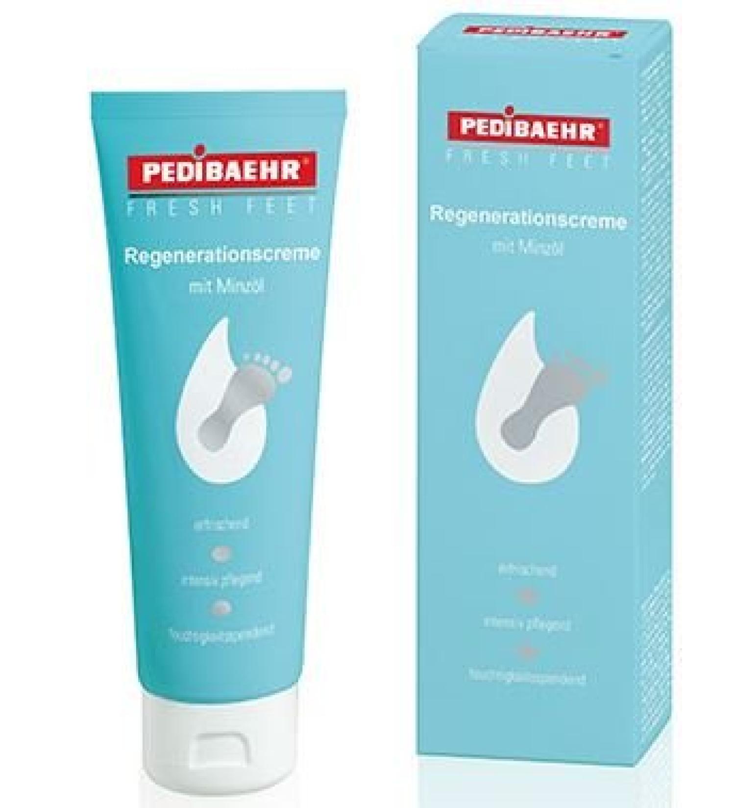 Foot balm regeneration cream with mint oil foot care for every skin type PediBaehr 125ml 125 ml