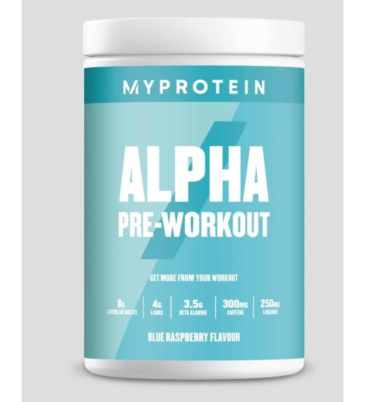 Myprotein Alpha Pre-Workout Blue Raspberry 600 g (CEE)
