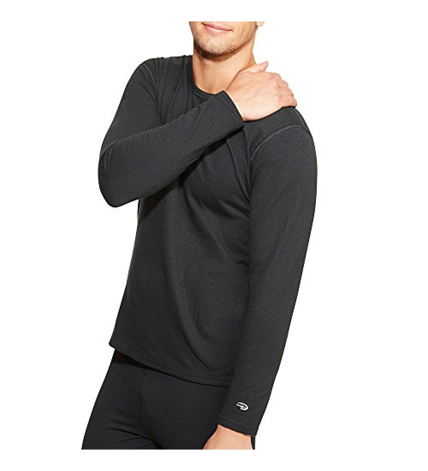 Duofold Men's Heavyweight Double-Layer Thermal Shirt X-Large Black