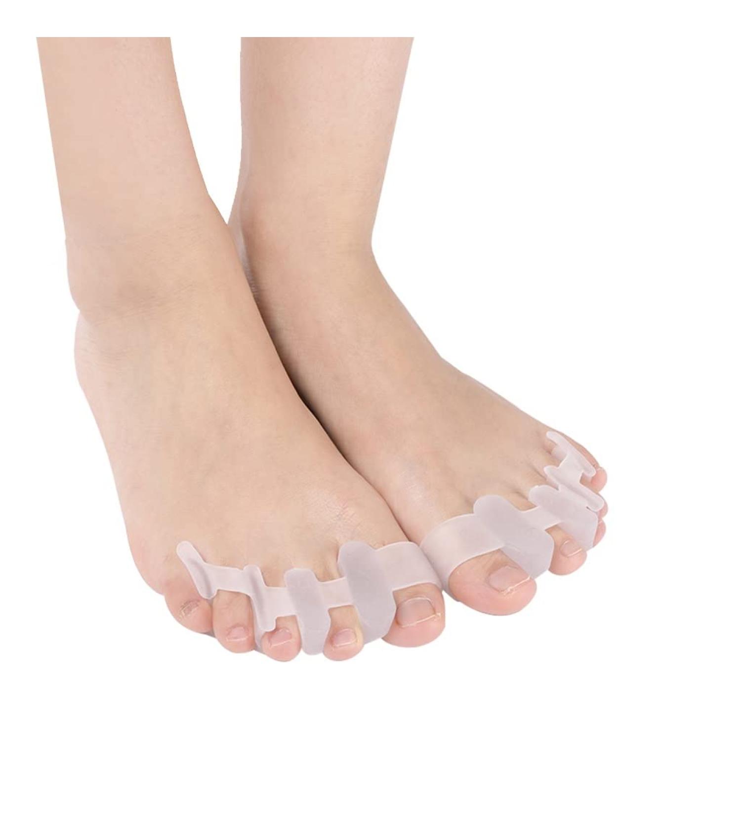 DEAVER Gel Toe Separator - Hallux Valgus Corrector for Curled Toes & Pain Relief (5 Pairs) - Buy Online on GoSupps.com