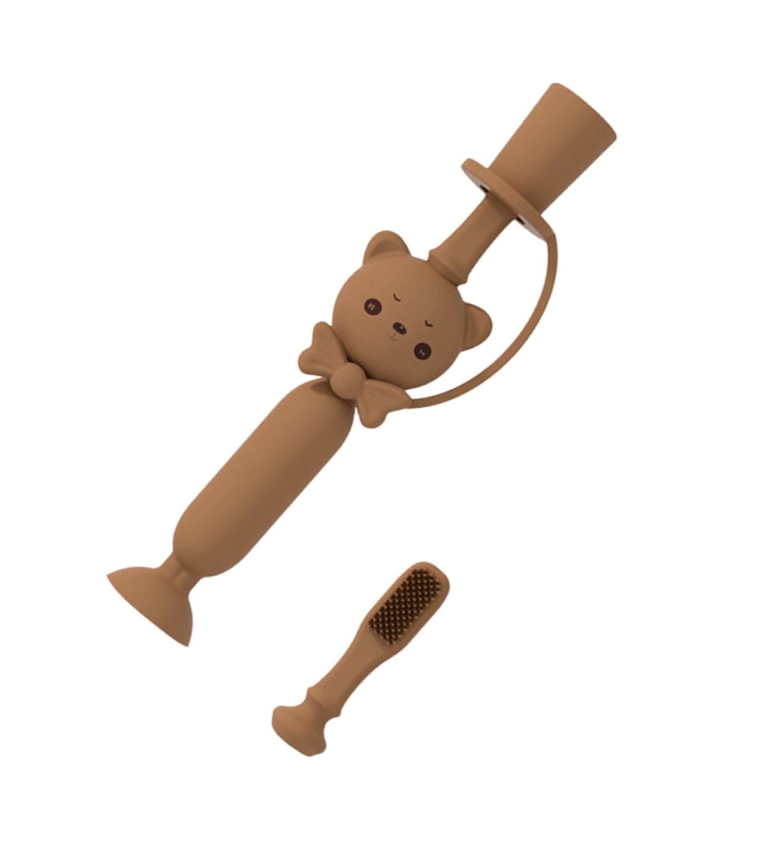 Buifulsic Baby Bite Toy & Soft Silicone Toothbrush Newborn Oral Care Training Brush - Buy Online on GoSupps.com