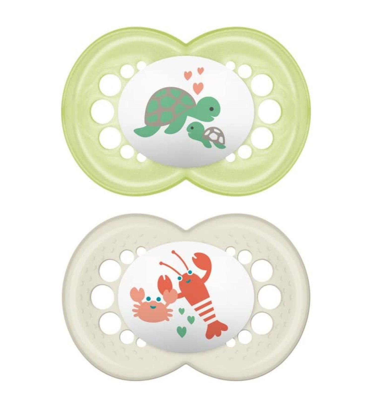 Instructions in foreign language MAM ORIGINAL PEARL MEMORIES pacifier 6+ months Neutral rubber 2 pacifiers