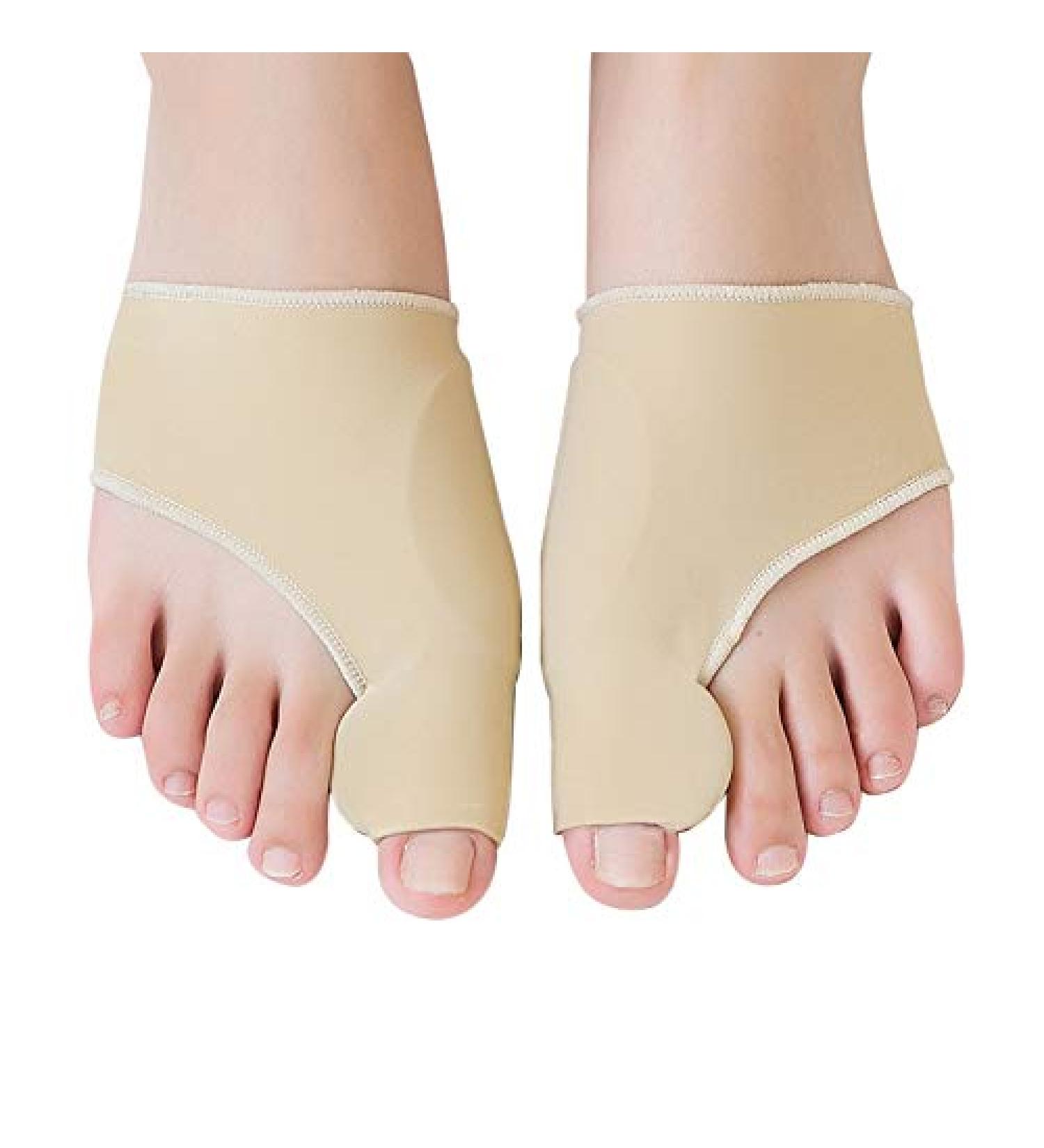 Bunion Corrector & Toe Straightener | Bunion Pain Relief Sleeves with Silicone Gel Pad | Hallux Valgus Support Protectors (Upgrade) - 1 Pair - Buy Online on GoSupps.com
