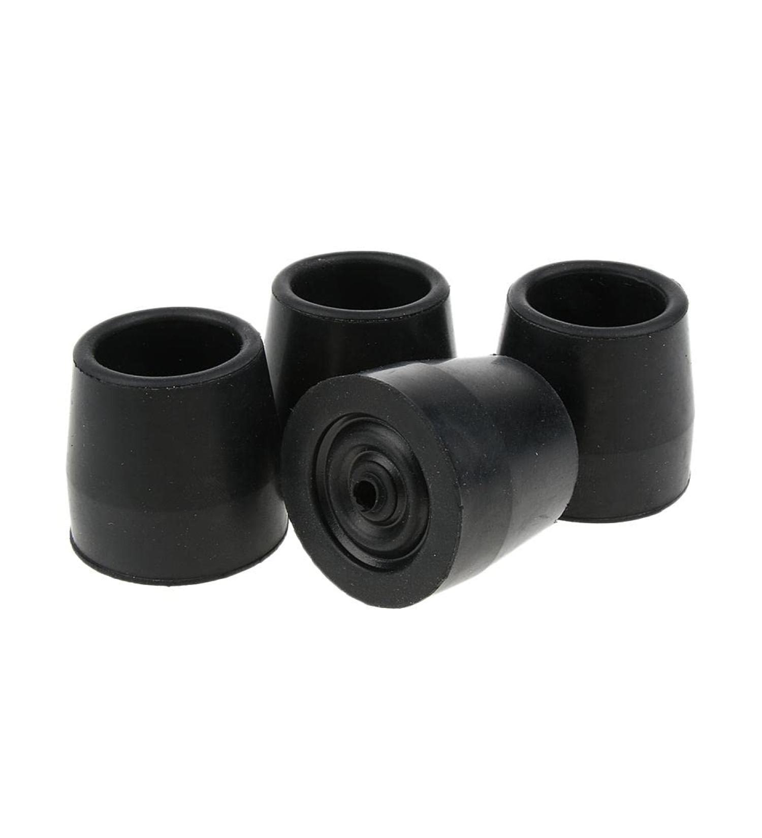dailymall 4 X Walking Stick Ferrule Rubber Crutch Tips Bottom End Protector Stability - Black as described - Buy Online on GoSupps.com