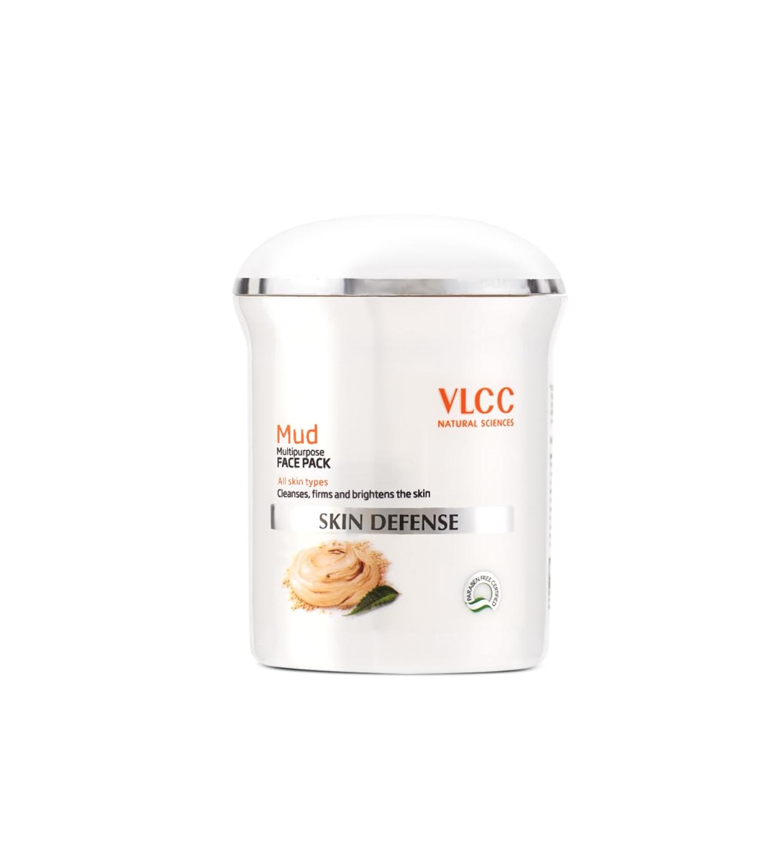 VLCC Mud Face Pack alle Hauttypen geeignet Reinigt Firmen und hellt Haut D fense 70 g - Buy Online on GoSupps.com