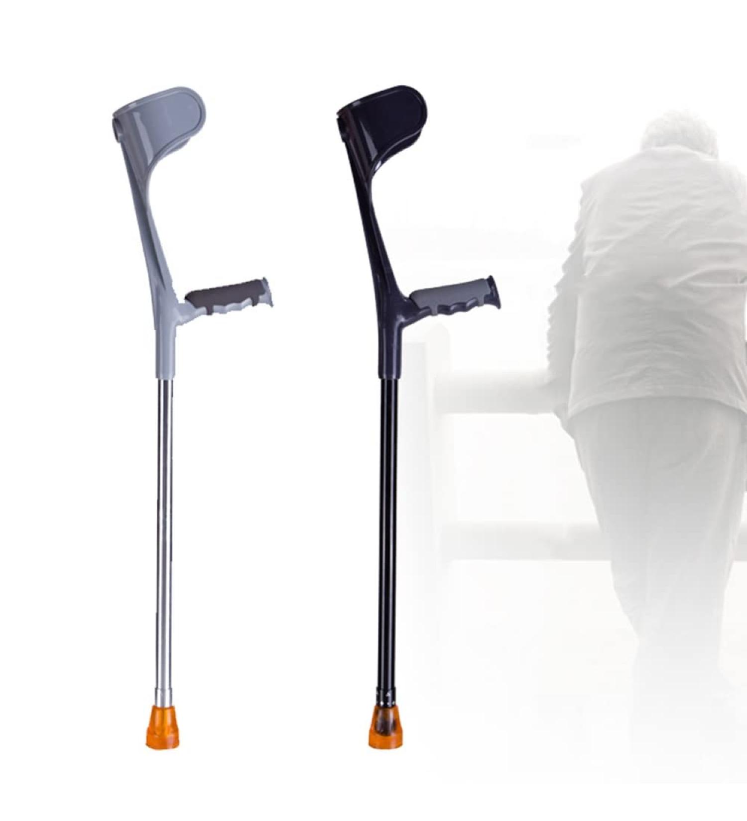 Latest Generation Forearm Crutches Adjustable Telescopic Crutches for Adults Crutches for Walking Adjustable Height Walking Lightweight Youth - Child decorate Lucky Star Selfless dedication Black 1 pcs - Buy Online on GoSupps.com