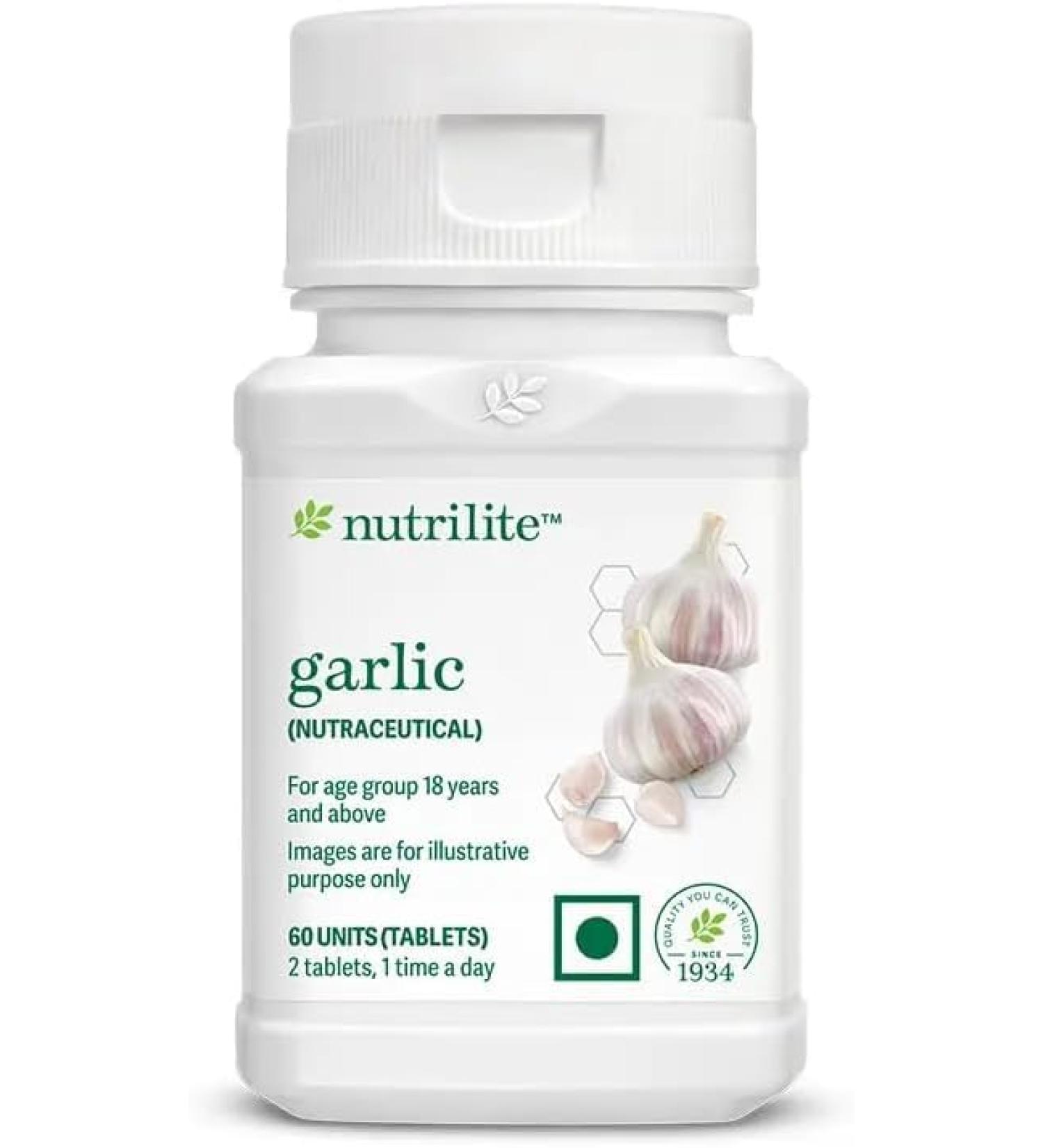 Rang Bliss Garlic Supplement 60 Tablets Daily Dietary Support for Adults 18+ 2 Tablets Once Daily