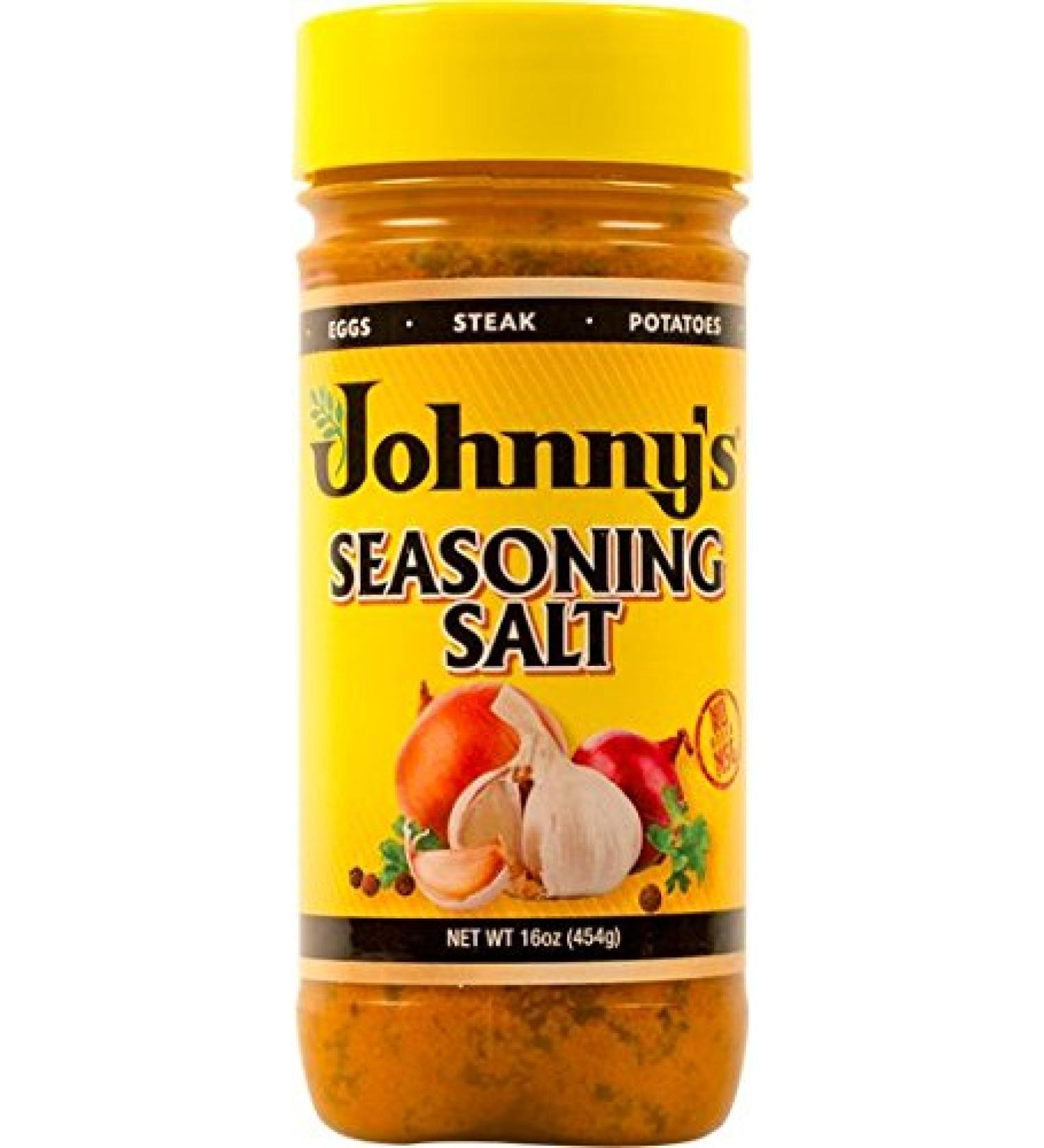 Johnny's, Seasoning Salt, 16oz Bottle (Pack of 2)