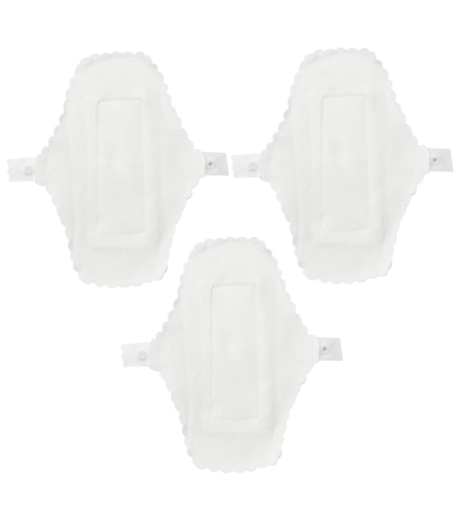 3pcs Washable Fabric Tape Reusable Feminine Pads Set - Cotton Napkins for Pregnant Women - Pack of 1 - Buy Online on GoSupps.com