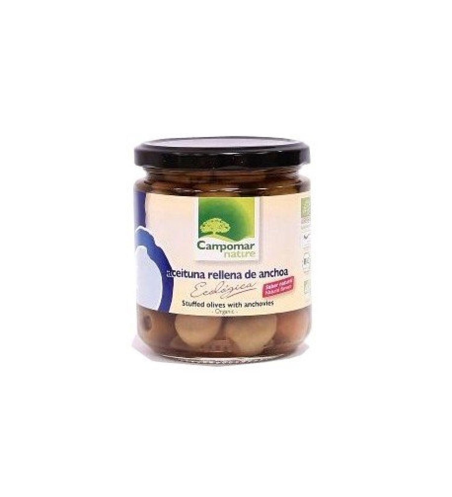 CAMPOMAR NATURE Campomar Nature Organic Stuffed Green Olives 350g