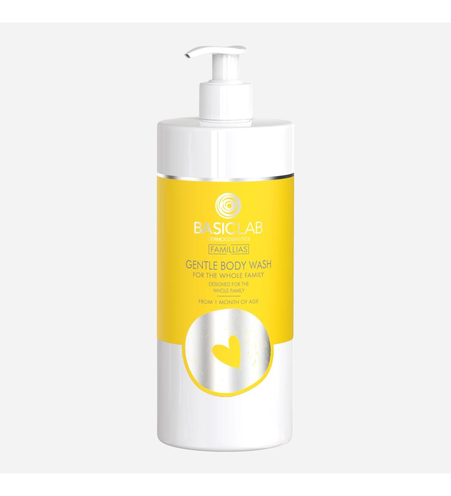 BasicLab Gentle body and head wash gel for the whole family 500ml - Buy Online on GoSupps.com