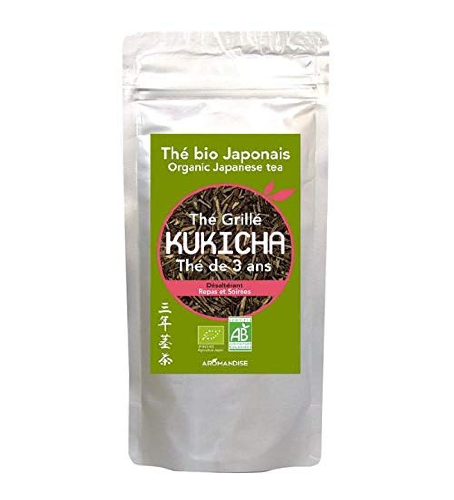  Aromandise Japanese Organic Green Tea Twigs Chopped 80g - Buy Online on GoSupps.com