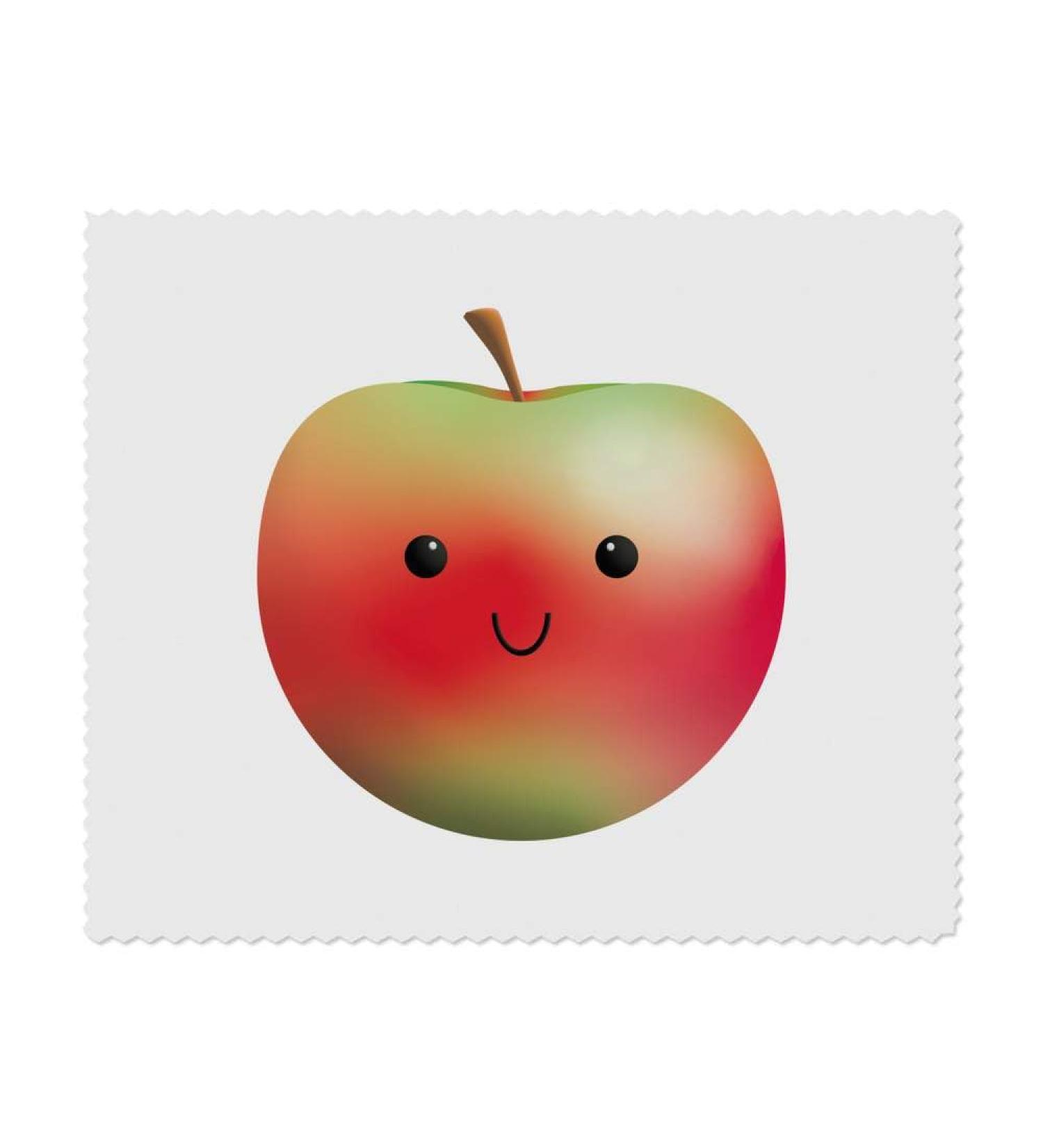 Buy Cute Apple Face Microfiber Lens/Eyeglasses Cleaning Cloths - Set of 2 | International Shipping Available - Buy Online on GoSupps.com