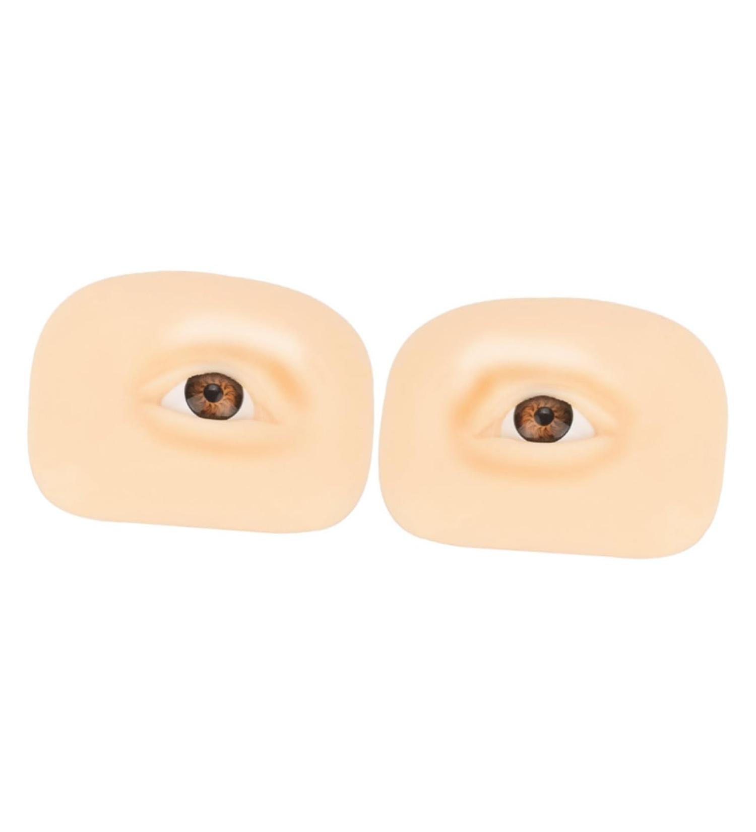 VINTORKY Practical Eye Skin 1 Set Makeup Practice Skin Eyeshadow Eye Makeup Training Skin Thick Eye Makeup Board Portable Mold - Buy Online on GoSupps.com