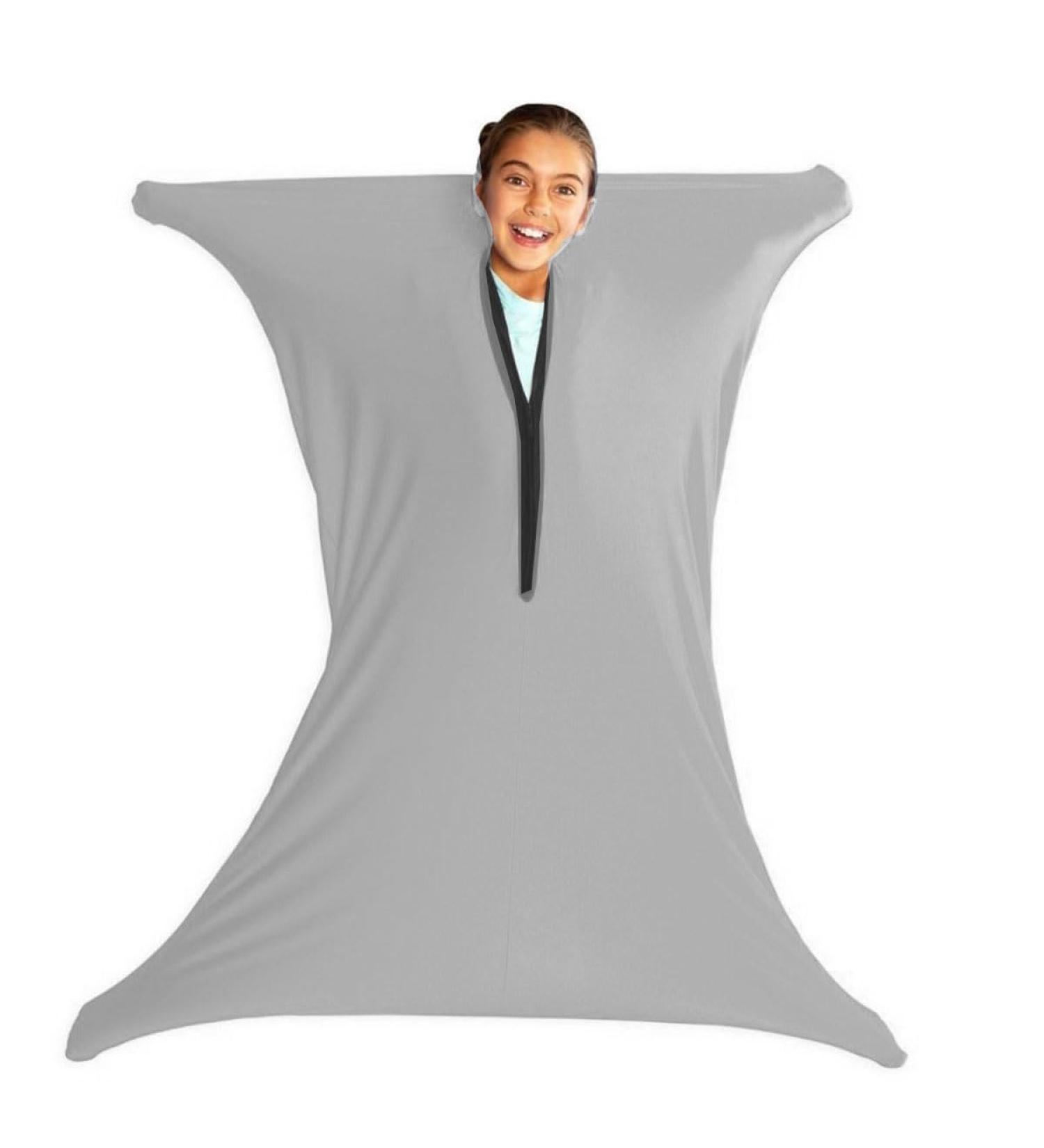 Body Sock Sensory Sox Deep Pressure Stimulation Suitable age 3-18 sensory durable seams asd child stretchy for Children and Adults with Sensory Proceessing Disorders or Autism ( Color : Gray A Size L/Large-71*142cm Gray a - Buy Online on GoSupps.com