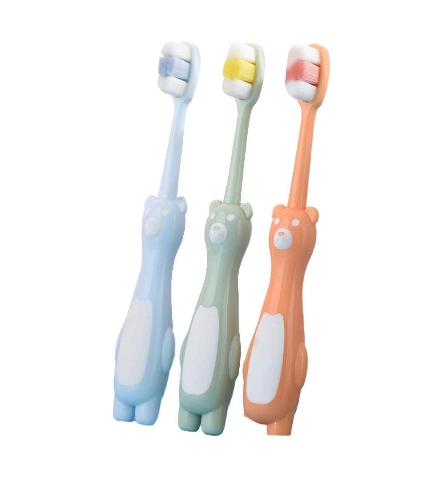 Buy Cartoon Toddlers Toothbrushes - Soft Bristle Portable Kids Toothbrushes for Optimal Oral Care - Buy Online on GoSupps.com
