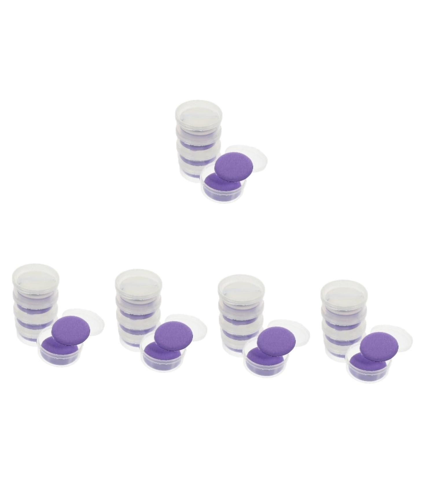 minkissy 25 Sets Puff Beauty Dry Wet Dual-use Practical Powder Pads for Foundation Miss Purple Hydrophilic Non-latex Makeup Powder Absorb Water - Buy Online on GoSupps.com