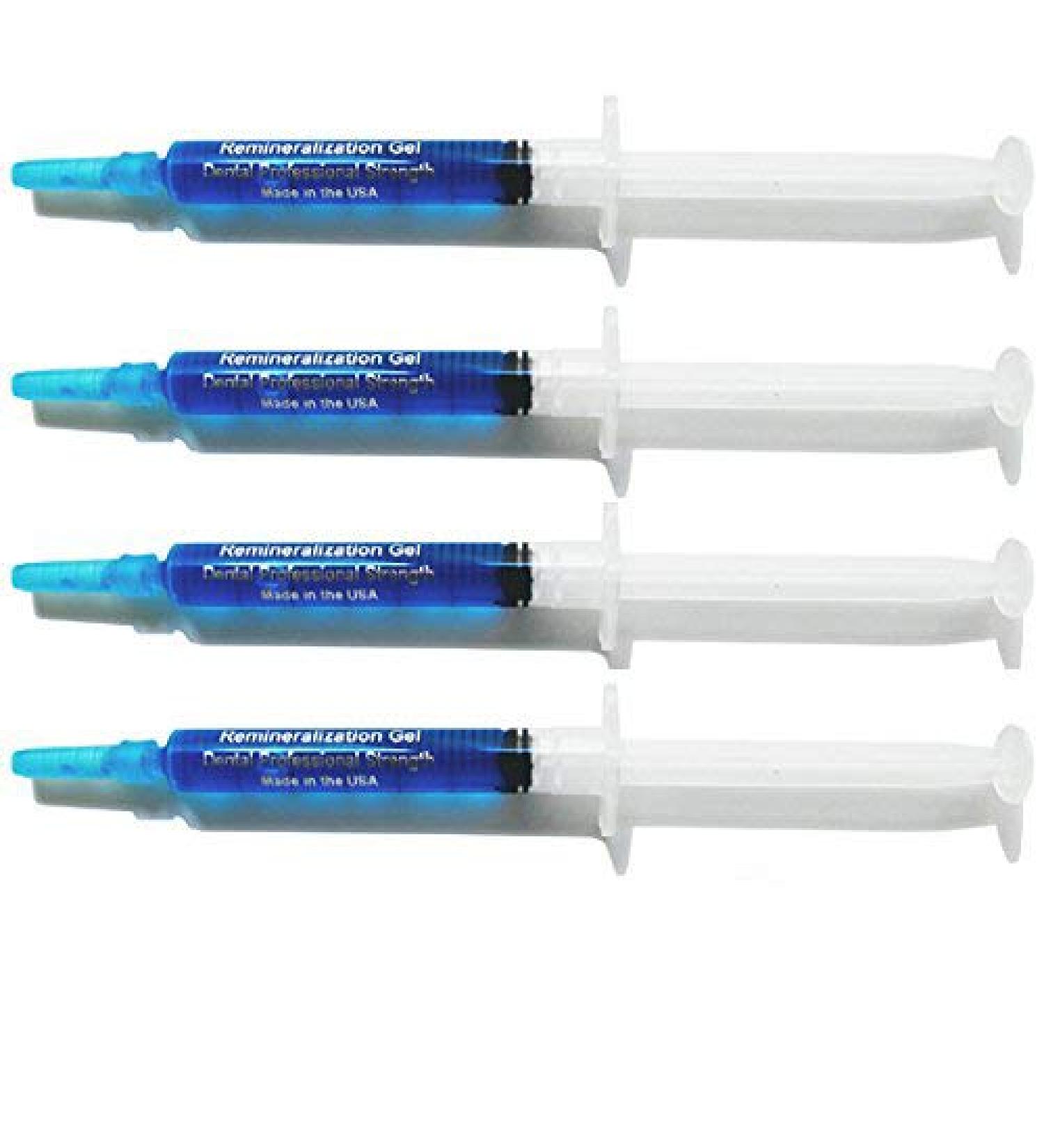 White Teeth Global Remineralization Gel Remineralizing and Reduces Teeth Sensitivity After Teeth Whitening Treatment - 4 Syringes of Gel