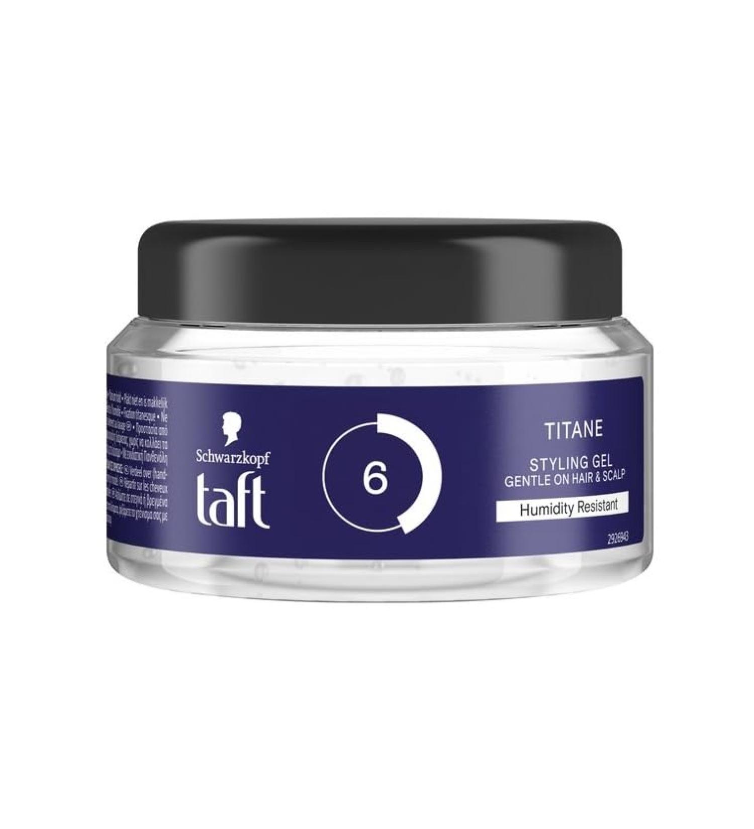 Schwarzkopf Taft Power Gel Titan Gel 250ml Pack of 3