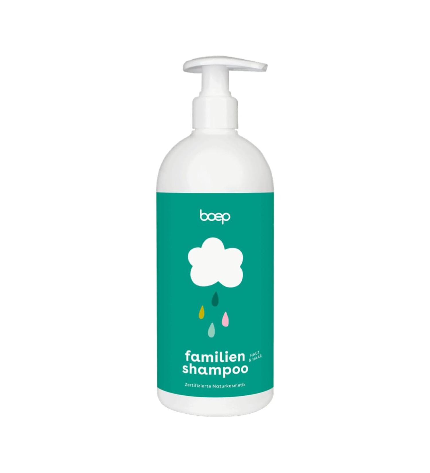  boep boep Family Shampoo for Kids & Adults | Gentle 2-in-1 Shampoo & Shower Gel for the Whole Family | Certified Natural Cosmetics (500ml) - Buy Online on GoSupps.com