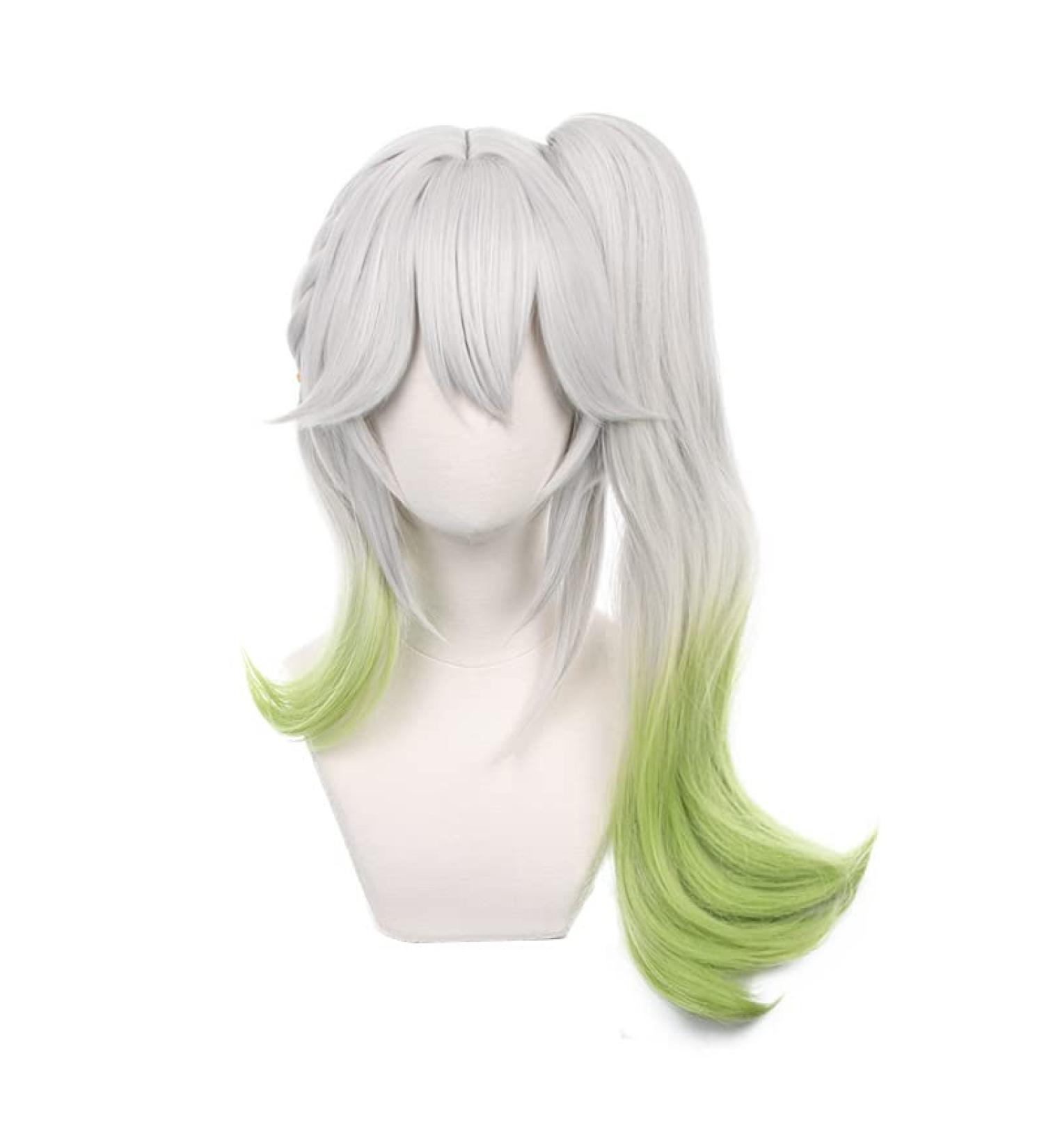 OSIAS Color Gradient Nahida Genshin Impact Cosplay Wig for Women and Girls - High-Quality Costume Hairpiece - Buy Online on GoSupps.com