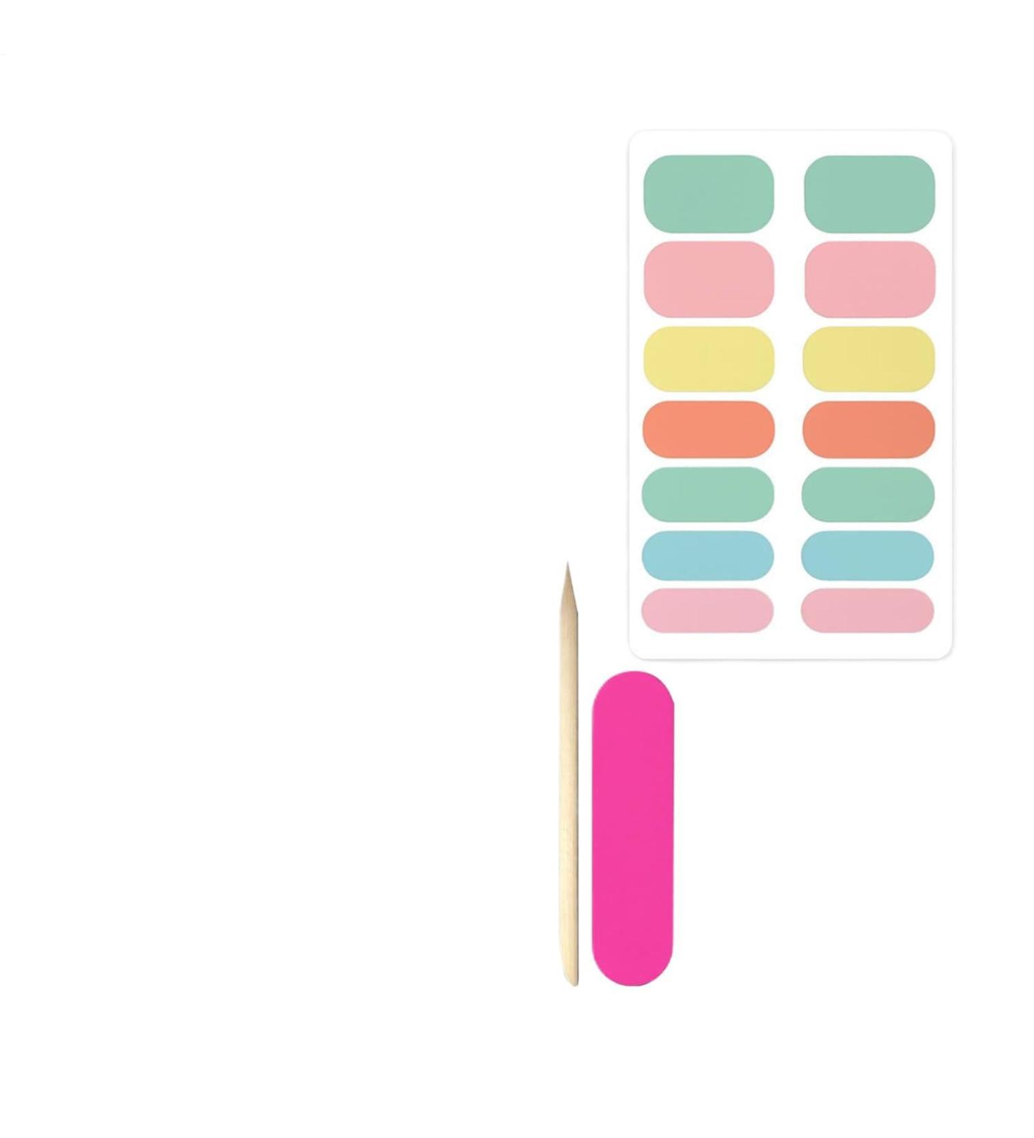 Gel Nail Polish Stickers | Gel Nail Polish - Personal Care Products for Manicure Spa Summer Home Travel Bridal Daily Life Vacation Grooming Party Wedding - Buy Online on GoSupps.com