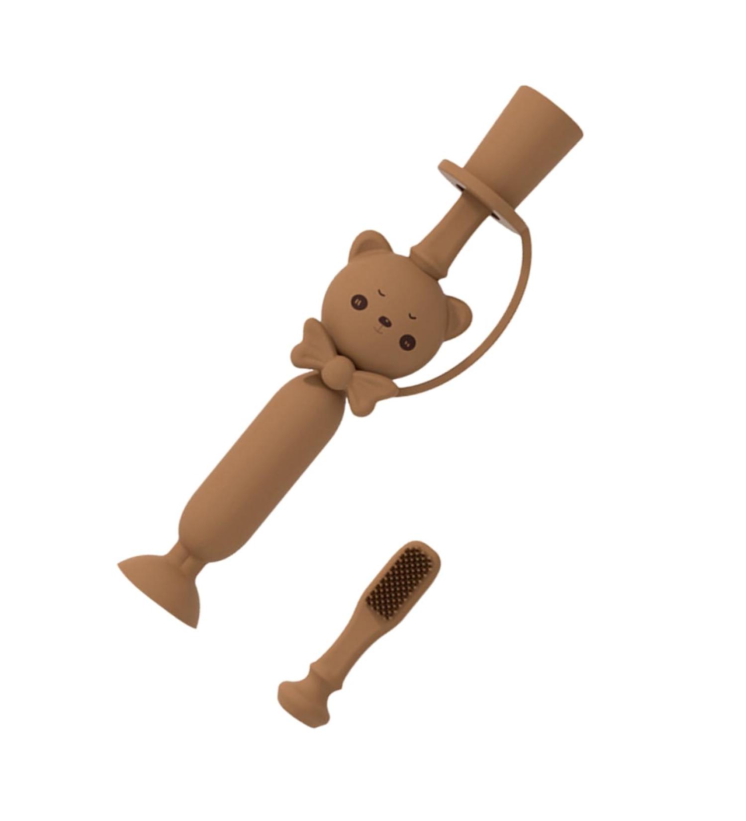 FOYTOKI Silicone Toothbrush - 1Pc Oral Care Training & Bristle Toothbrush for Kids | International Shipping Available - Buy Online on GoSupps.com