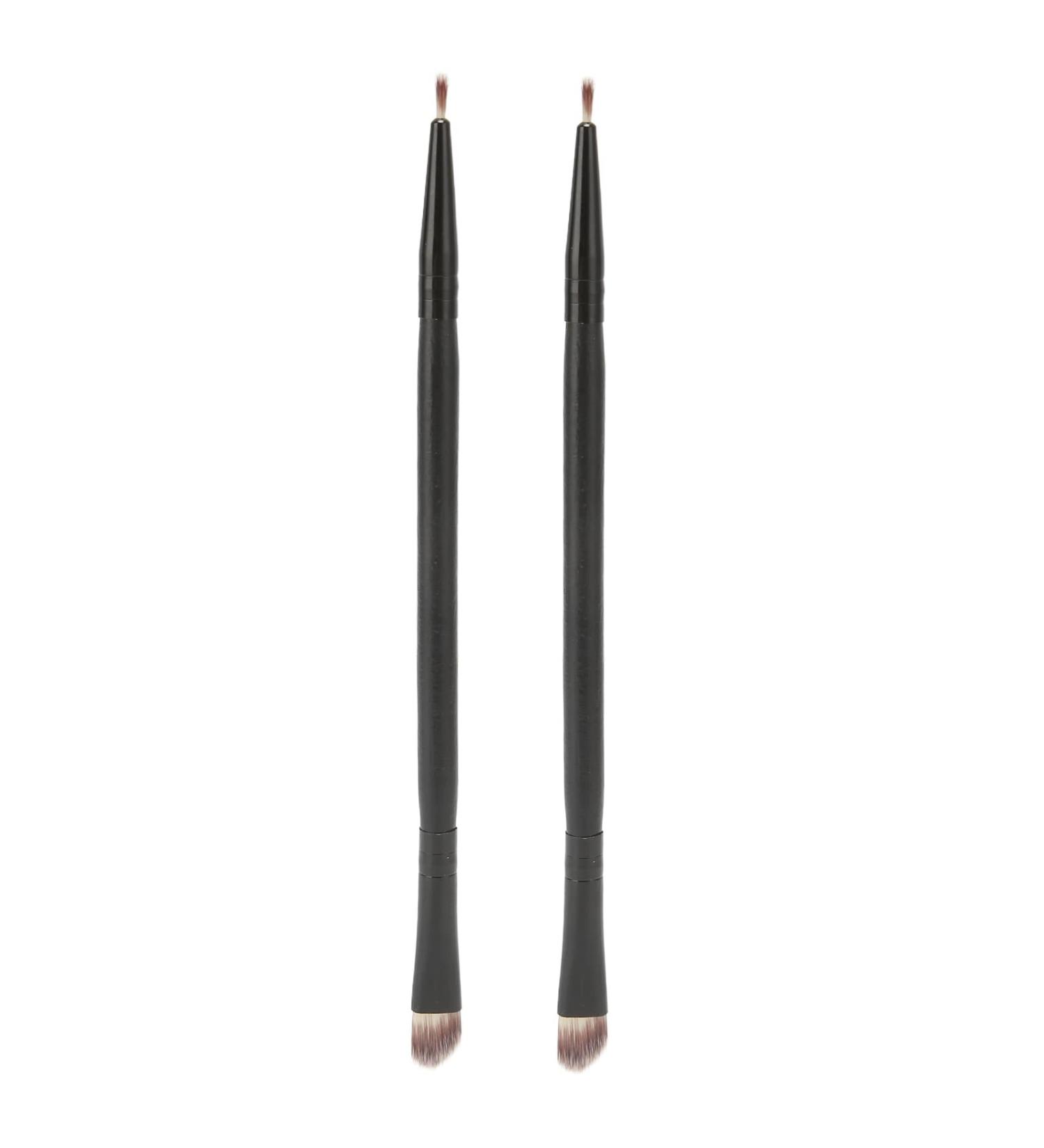 Professional Double Ended Eye Shadow Brush Makeup Tool for Easy Application Made of Fibers - Buy Online on GoSupps.com