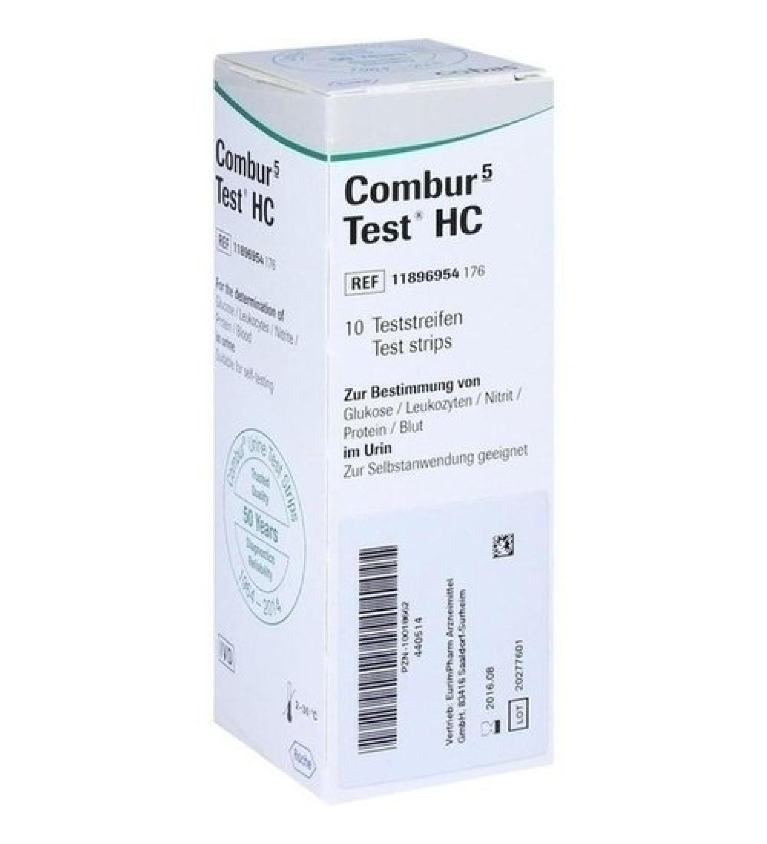 Combur 5 test HC test strips 10 hours