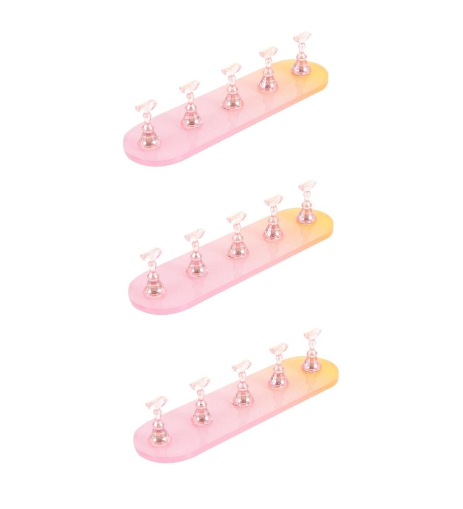 Beaupretty 3 Sets Nail Practice Holder Nail Art Practice Convenient Nail Holders Manicure Nail Stands Practice Nail Racks Decorative Nail Stands Stick on Tiles Cosmetic Plastic Nail Painting - Buy Online on GoSupps.com