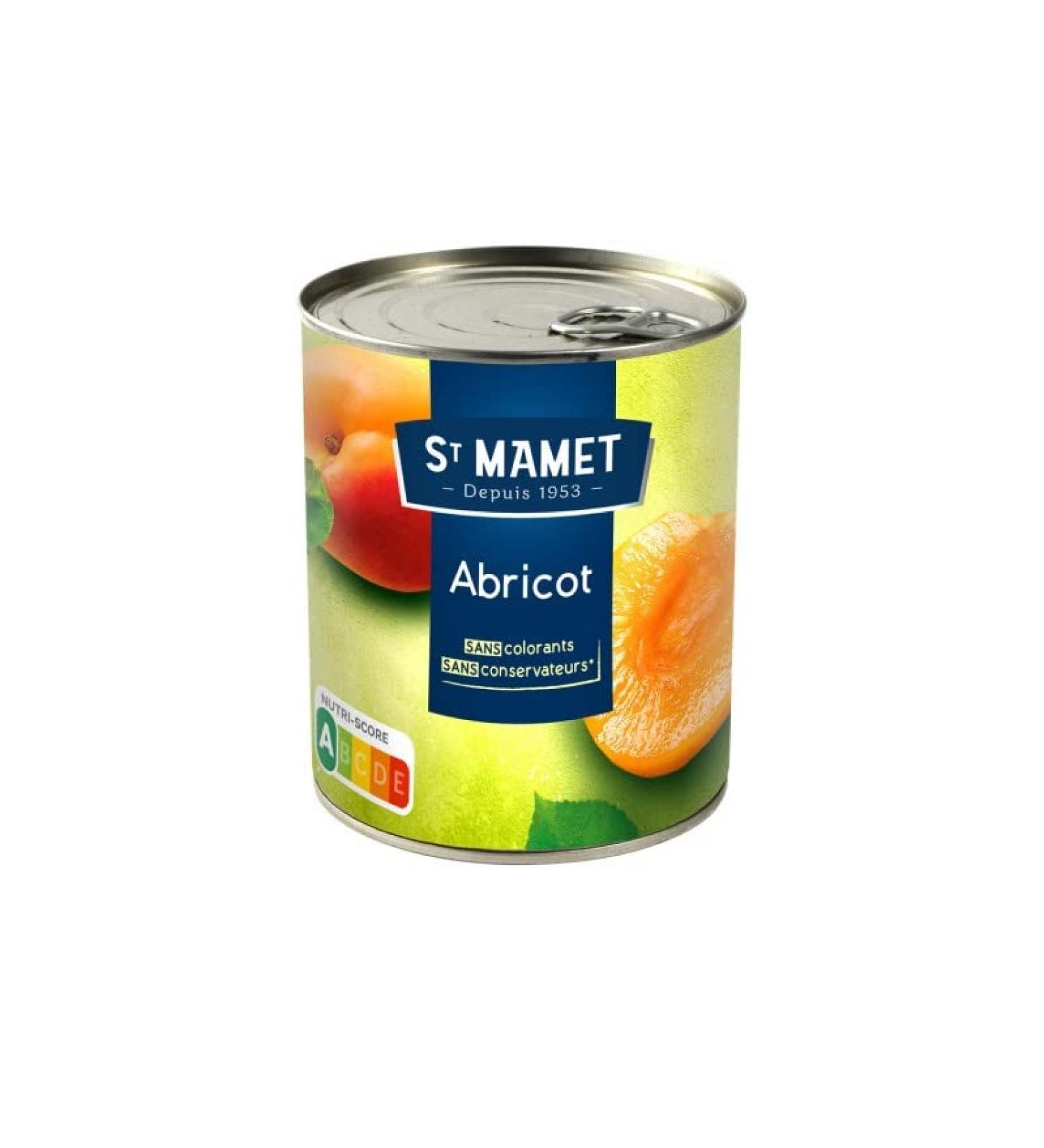 ST MAMET - Abricots Au Sirop - Savoureux Fruits En Conserve - 475G Net goutt - Lot De 3